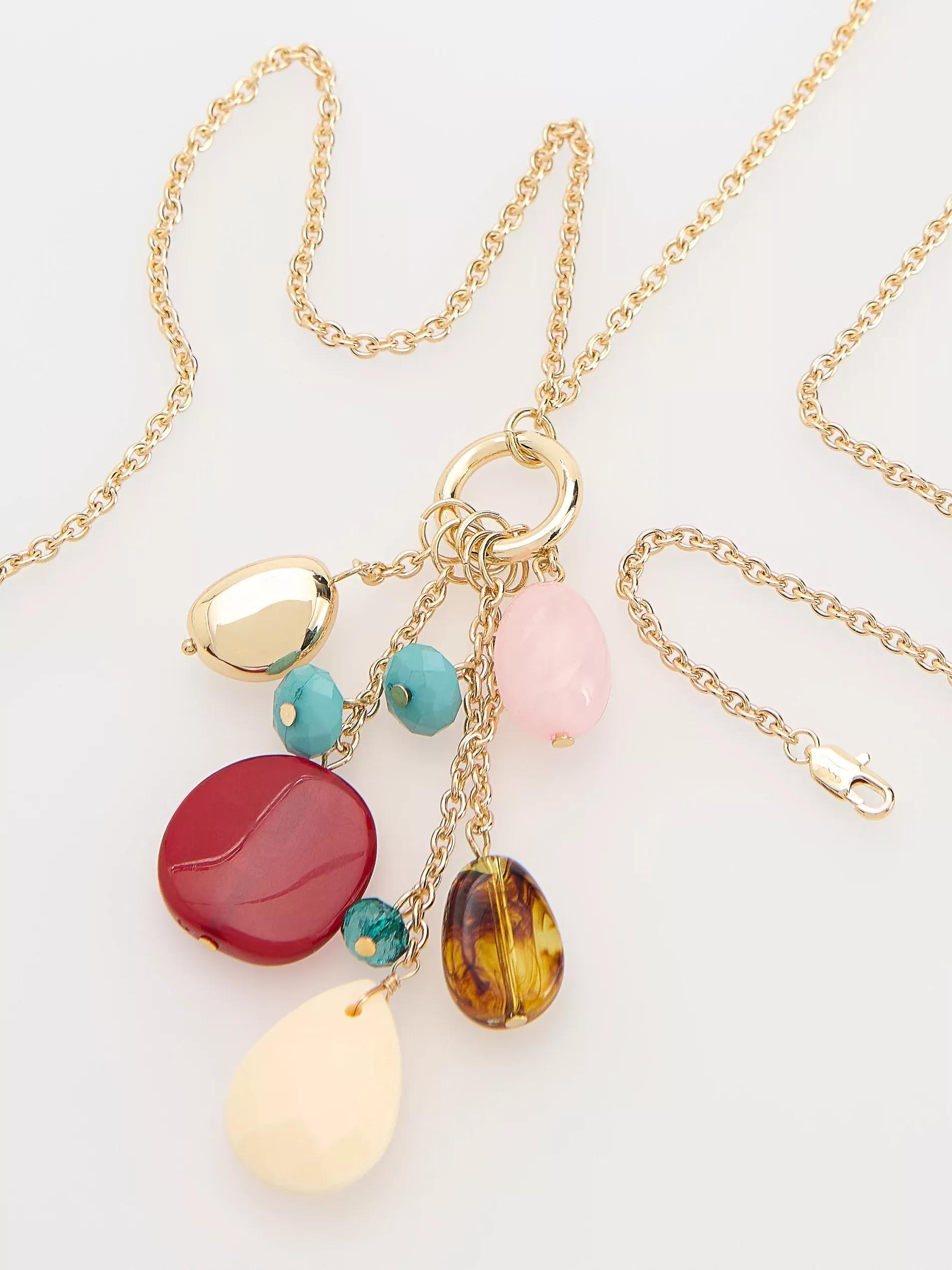 Multicolour Beaded Necklace, Multicolor, medium