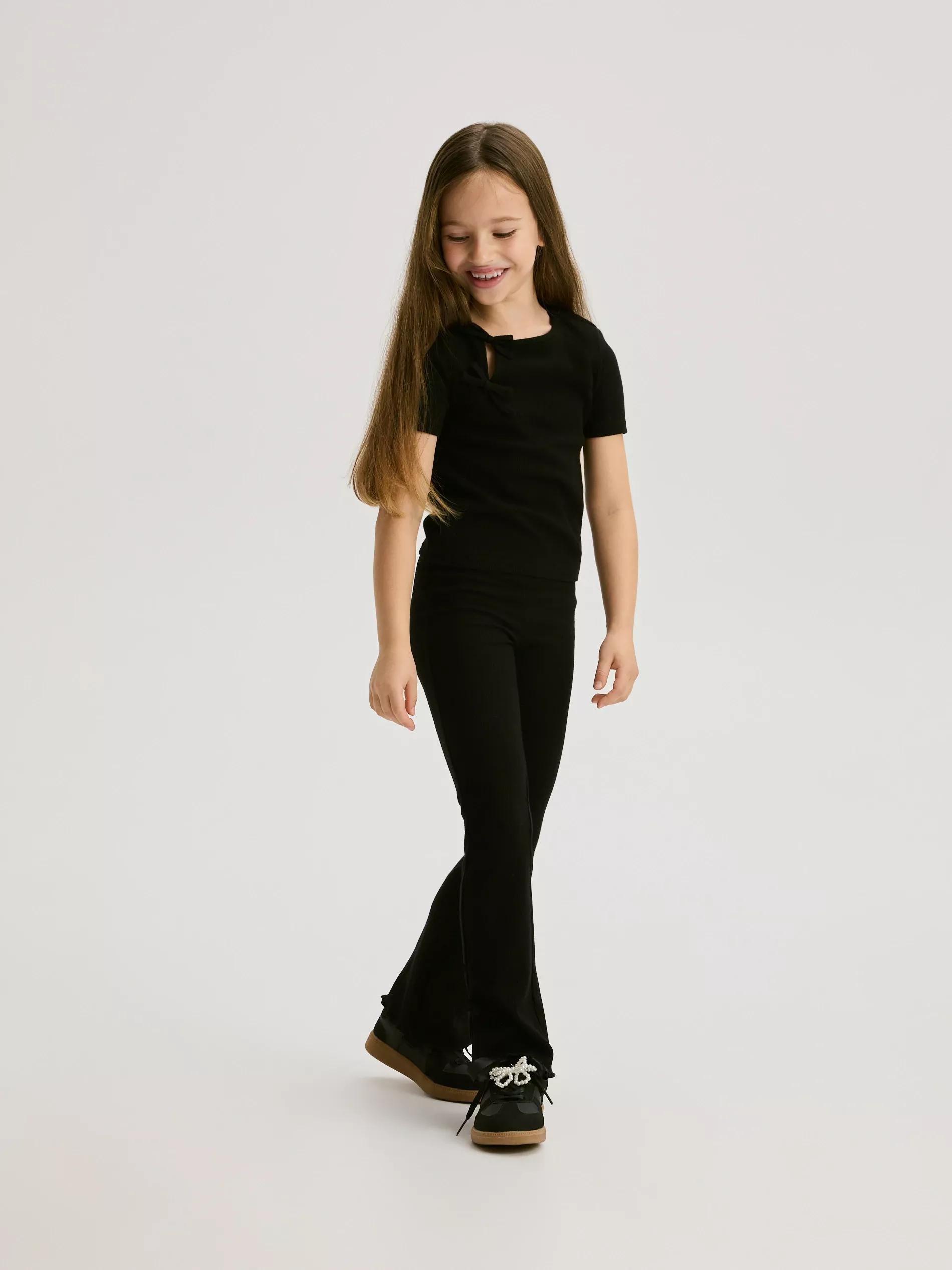 Black Trousers, Kids Girl, Black, large image number 1