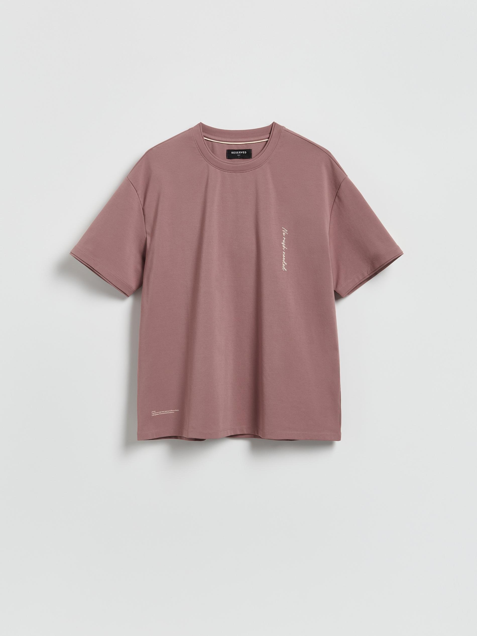 Pink Boxy T-Shirt With Cotton Blend, Purple, medium