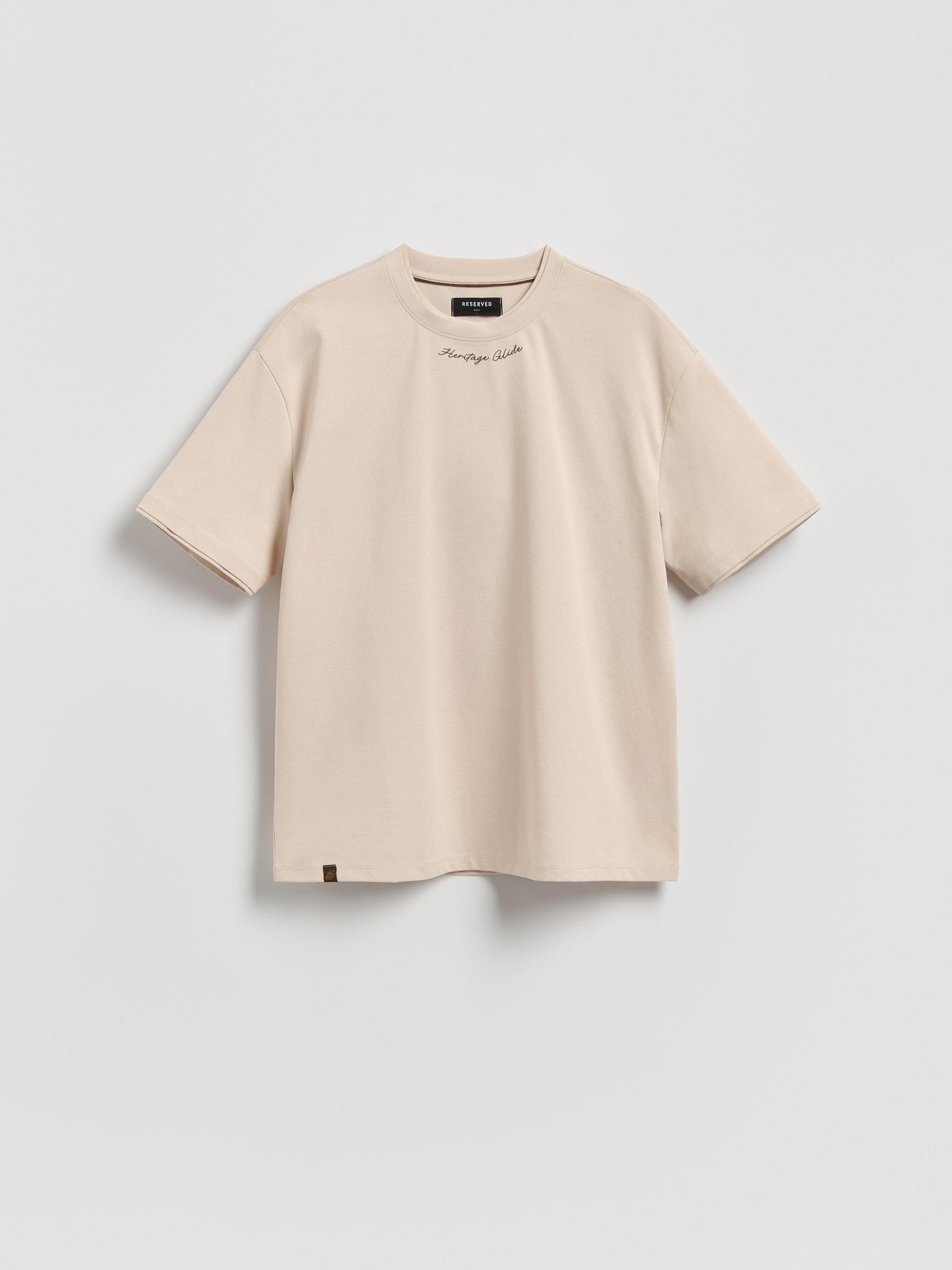 Brown Boxy T-Shirt With Cotton Blend, Brown, large image number 0