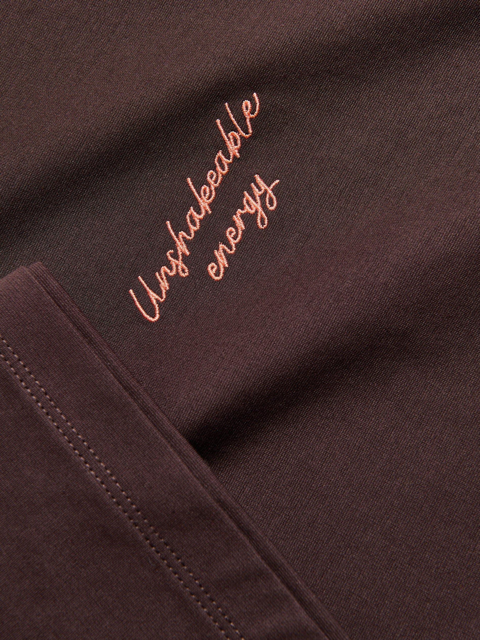 Brown Boxy T-Shirt With Cotton Blend, Brown, large image number 1