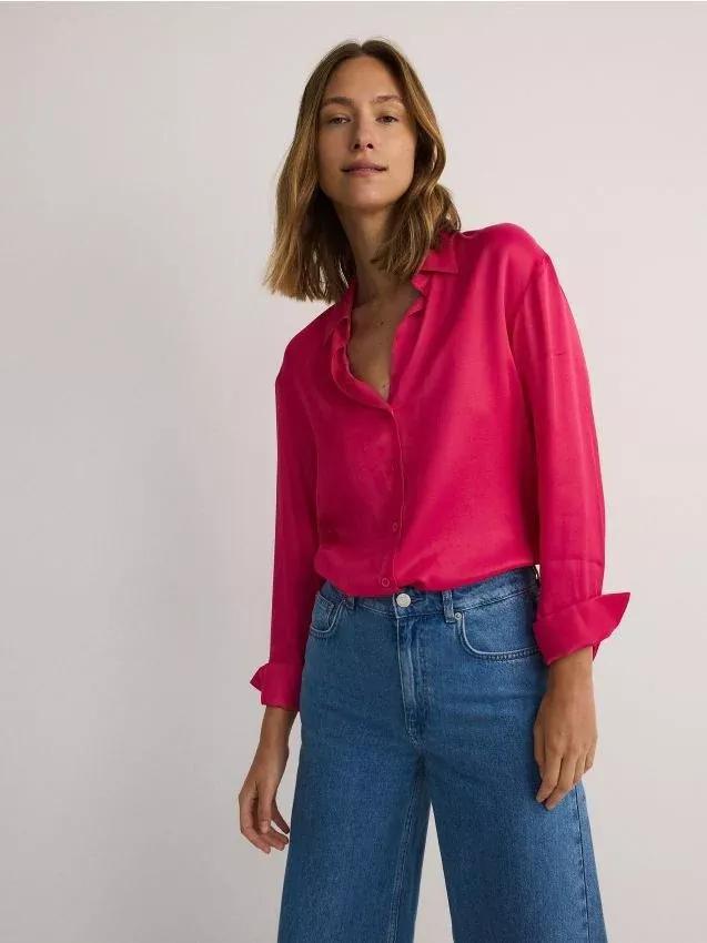 Pink V-Neck Shirt, , large image number 0