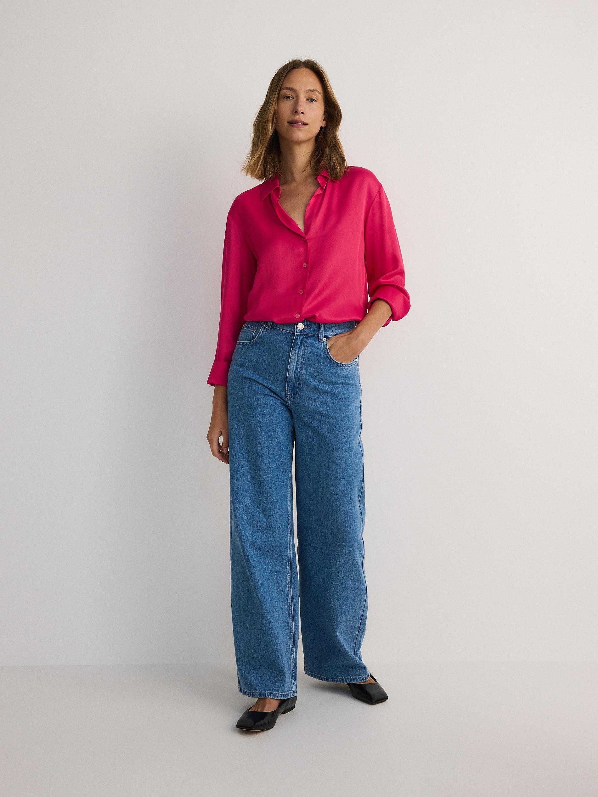 Pink V-Neck Shirt, , large image number 2