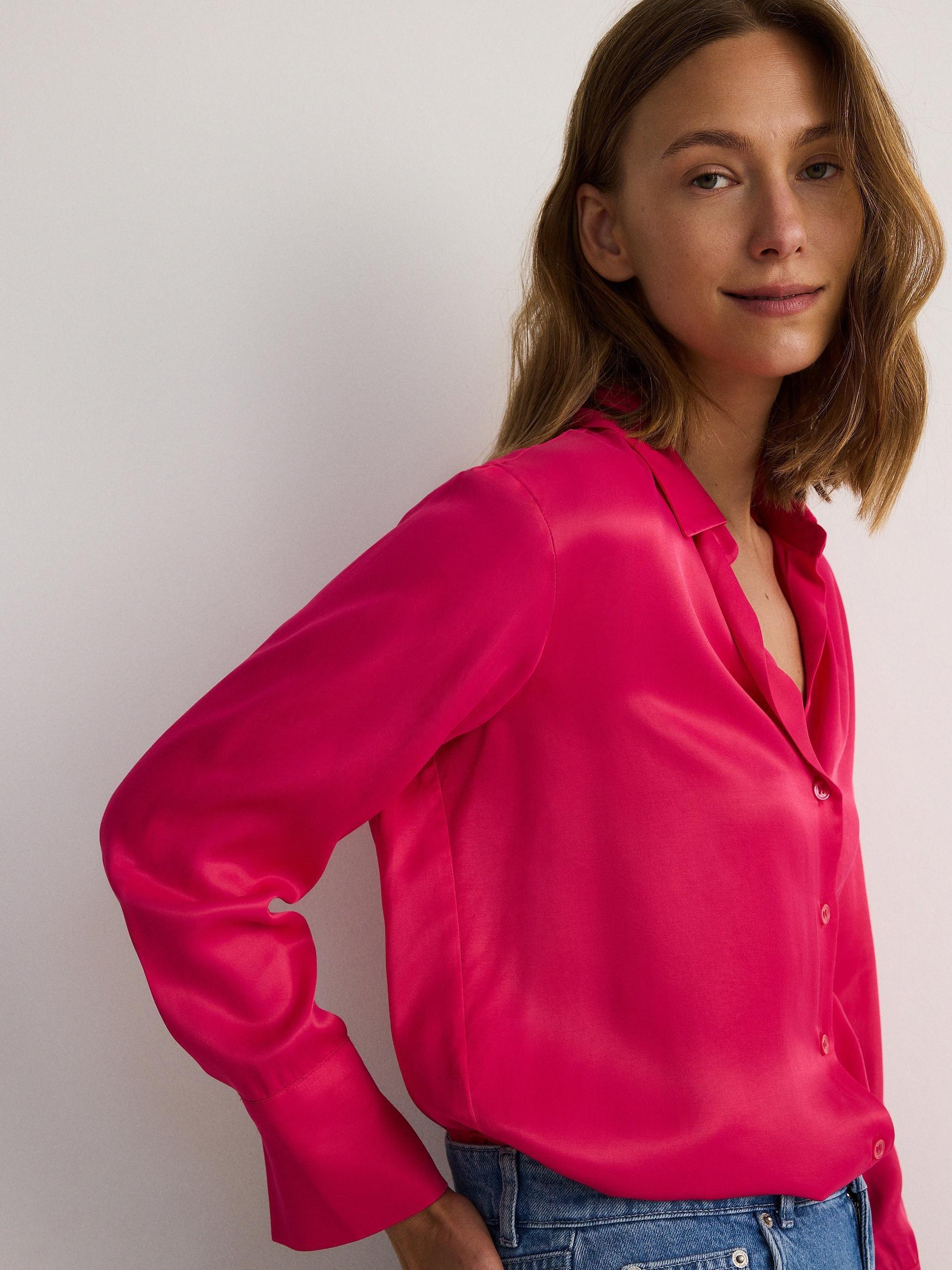 Pink V-Neck Shirt, , large image number 3