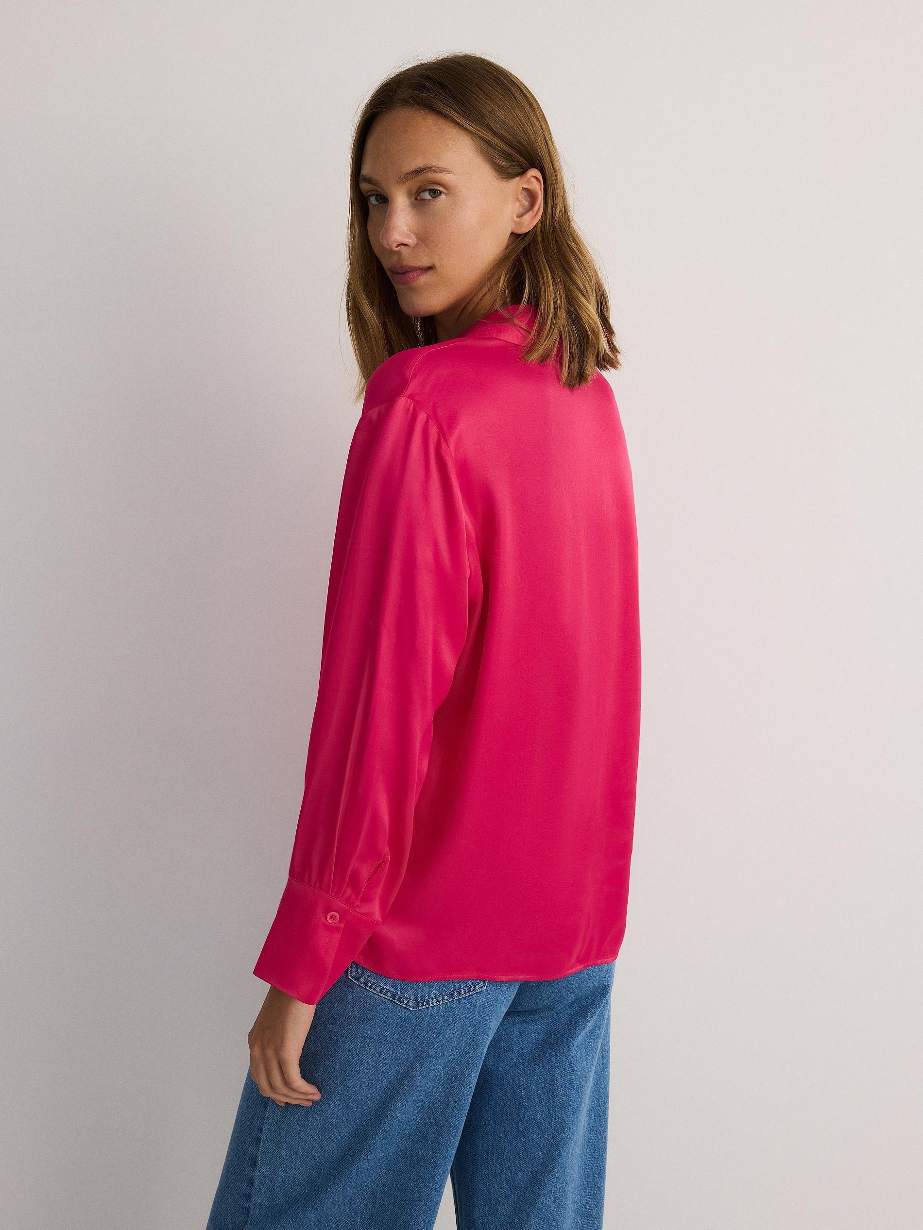 Pink V-Neck Shirt, , large image number 4