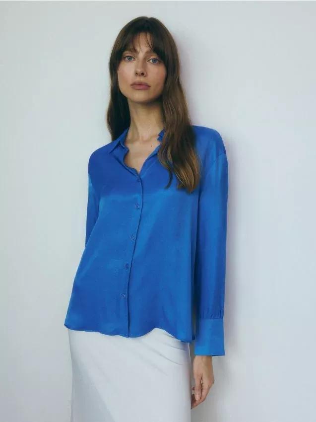 Blue V-Neck Shirt, , large image number 0