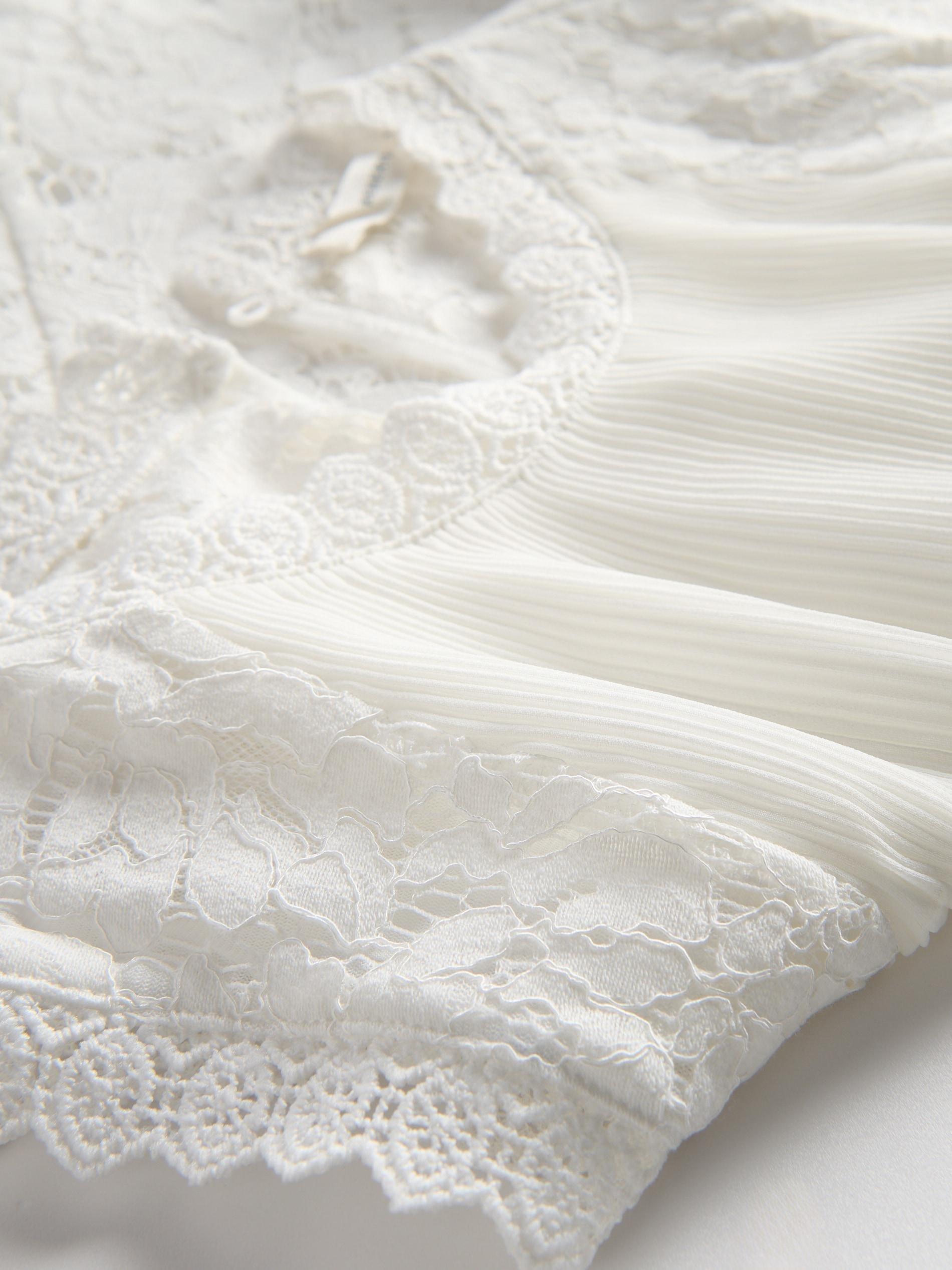 White Blouse With Crochet Lining, , large image number 1