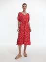 Reserved - Red Print Dress