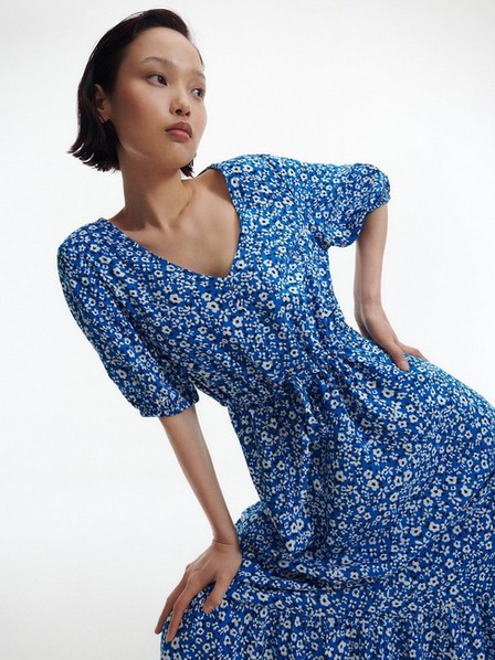 Reserved - Blue Print Dress