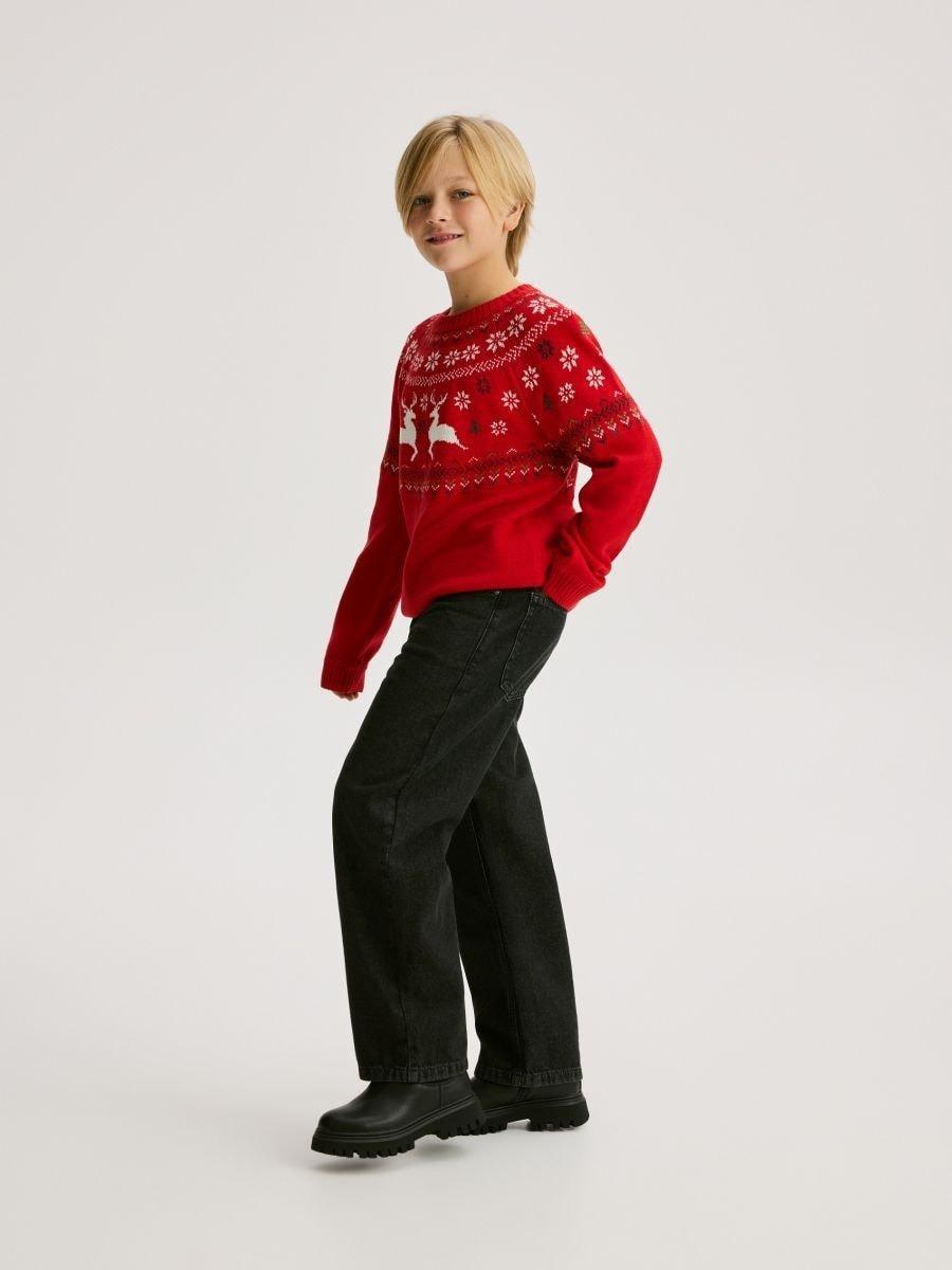 Black Jeans Trousers, Kids Boys, Black, medium