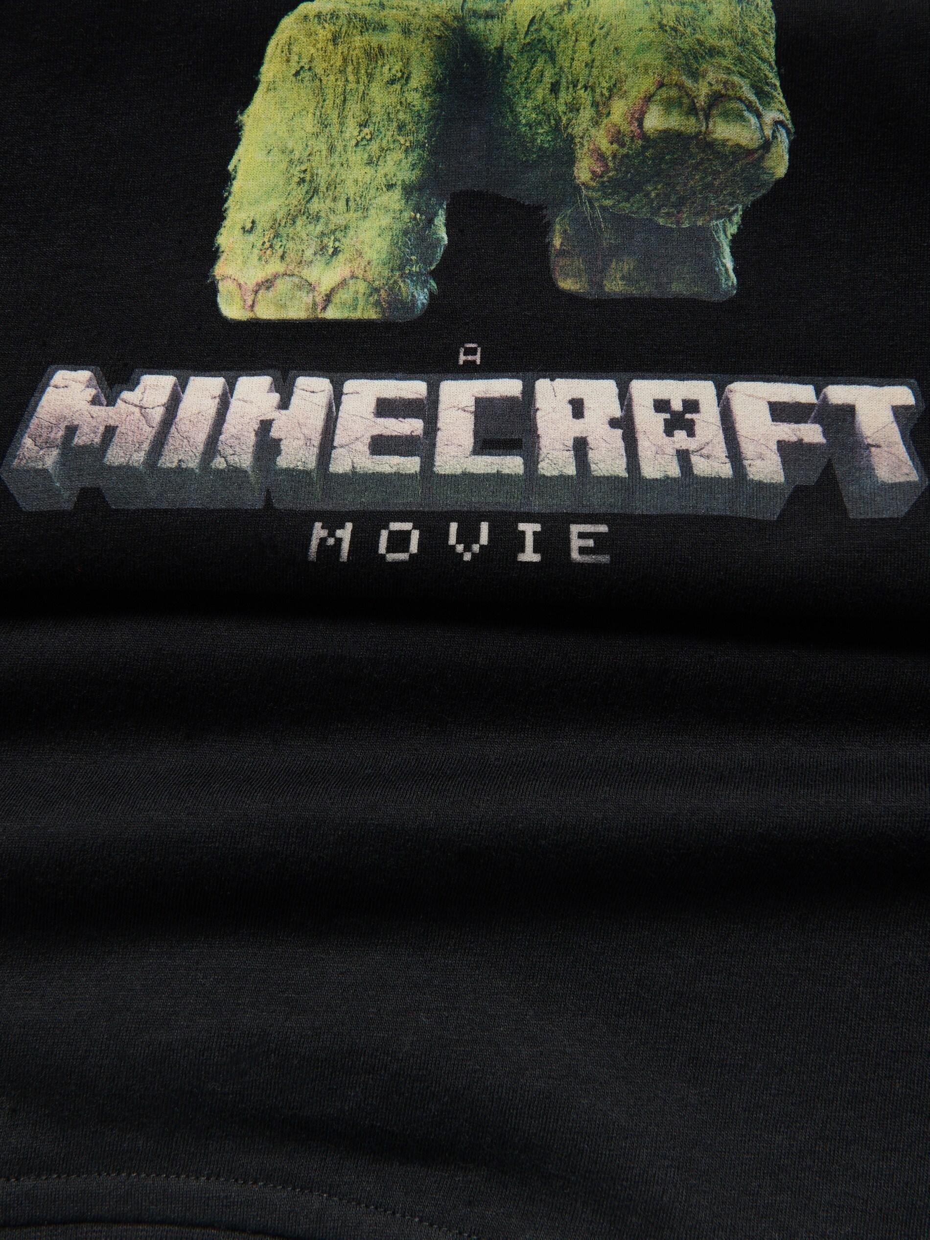 Black Minecraft Cotton T-Shirt, Black, large image number 1