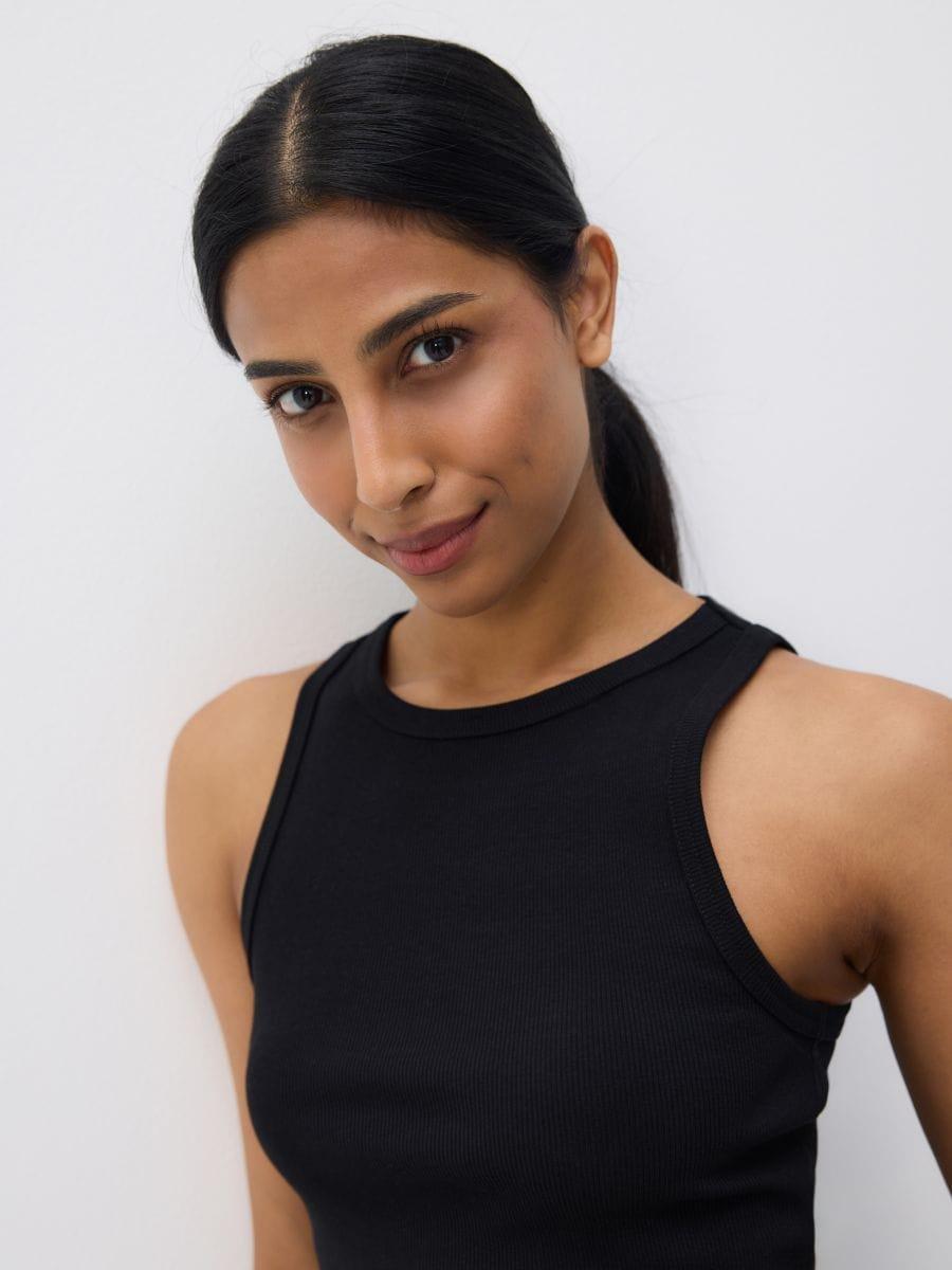 LADIES` SINGLE T, Black, large image number 2