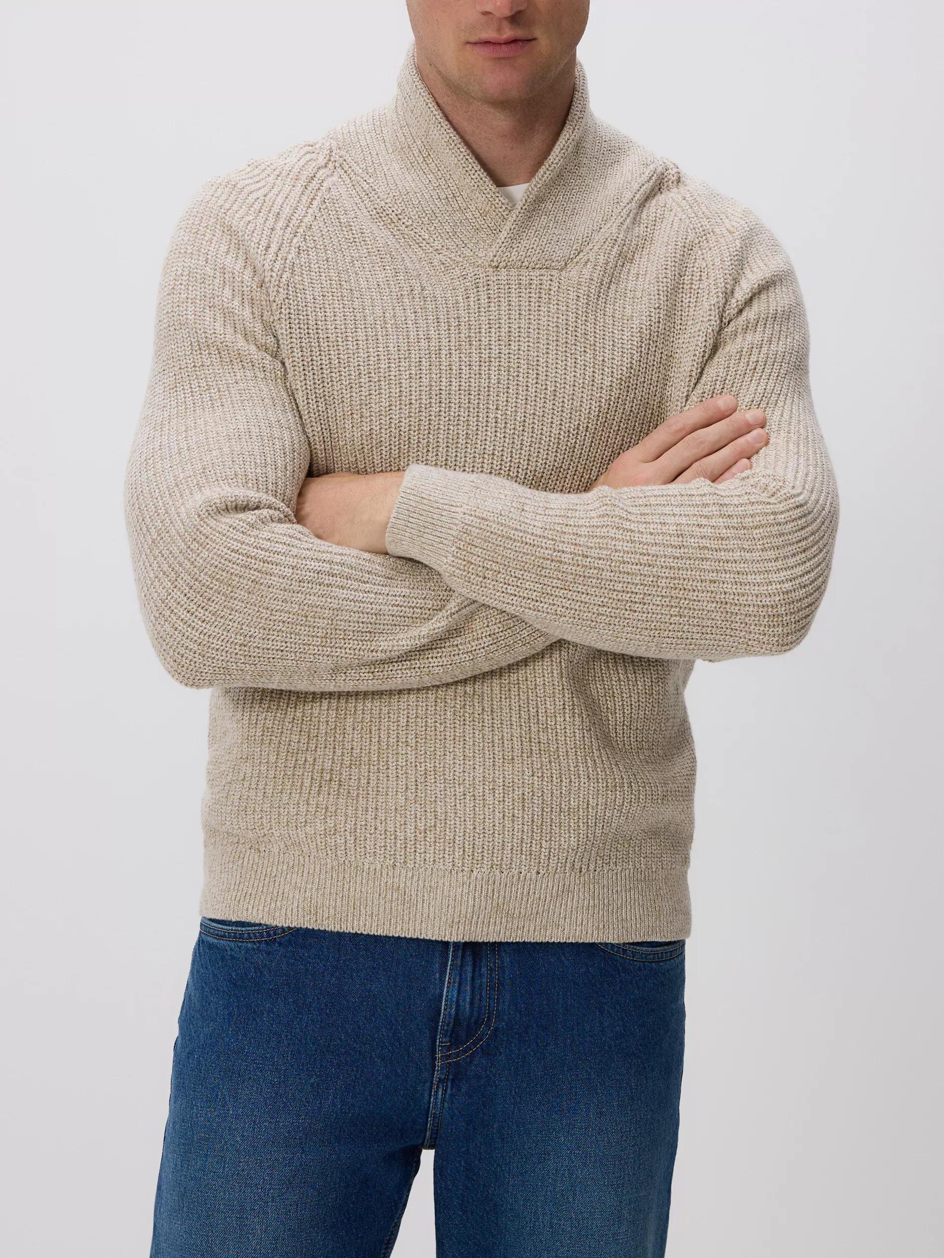 Beige V Neck Jumper, Beige, medium