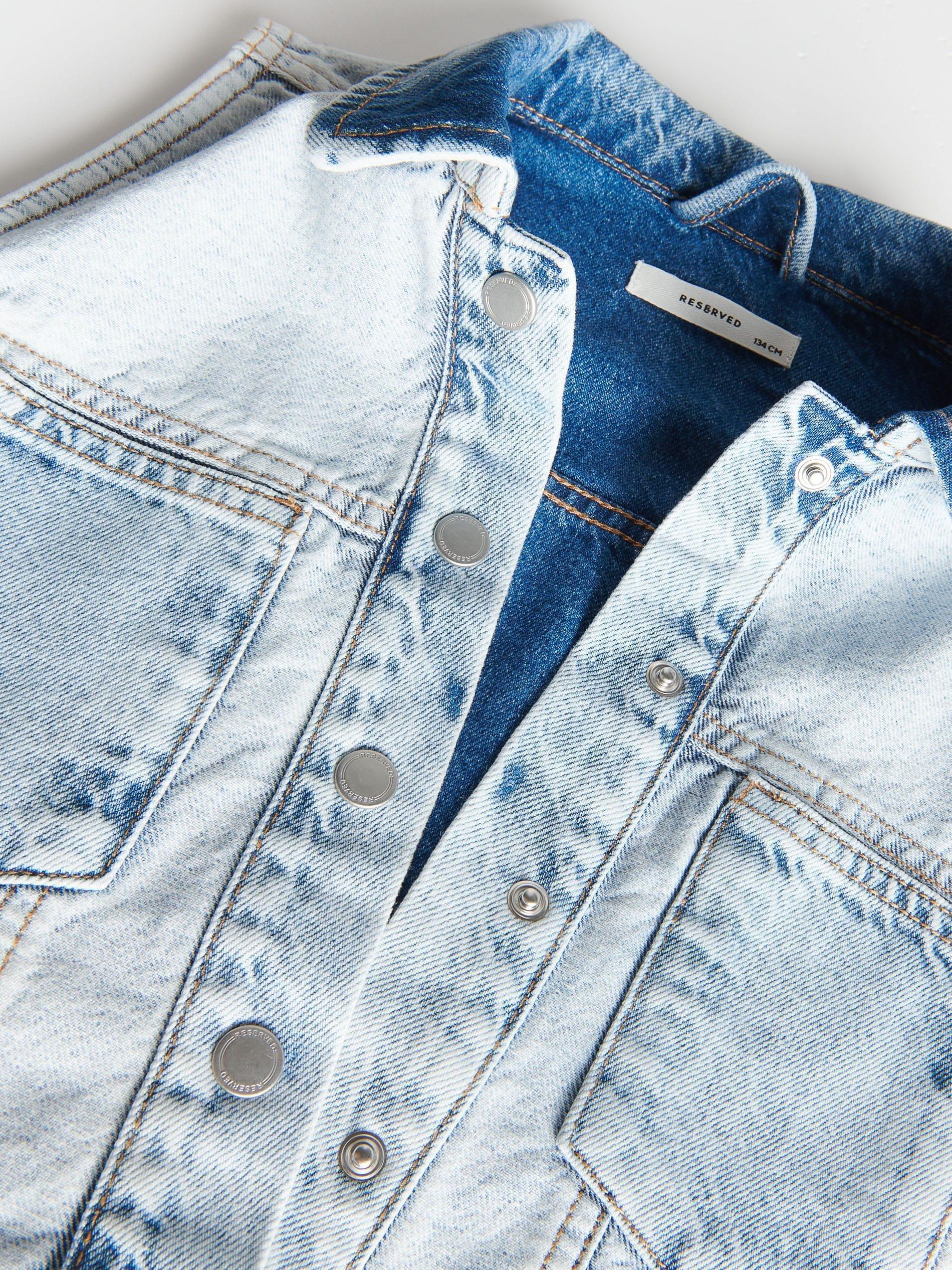 Blue Denim Vest, Kids Girls, , large image number 5