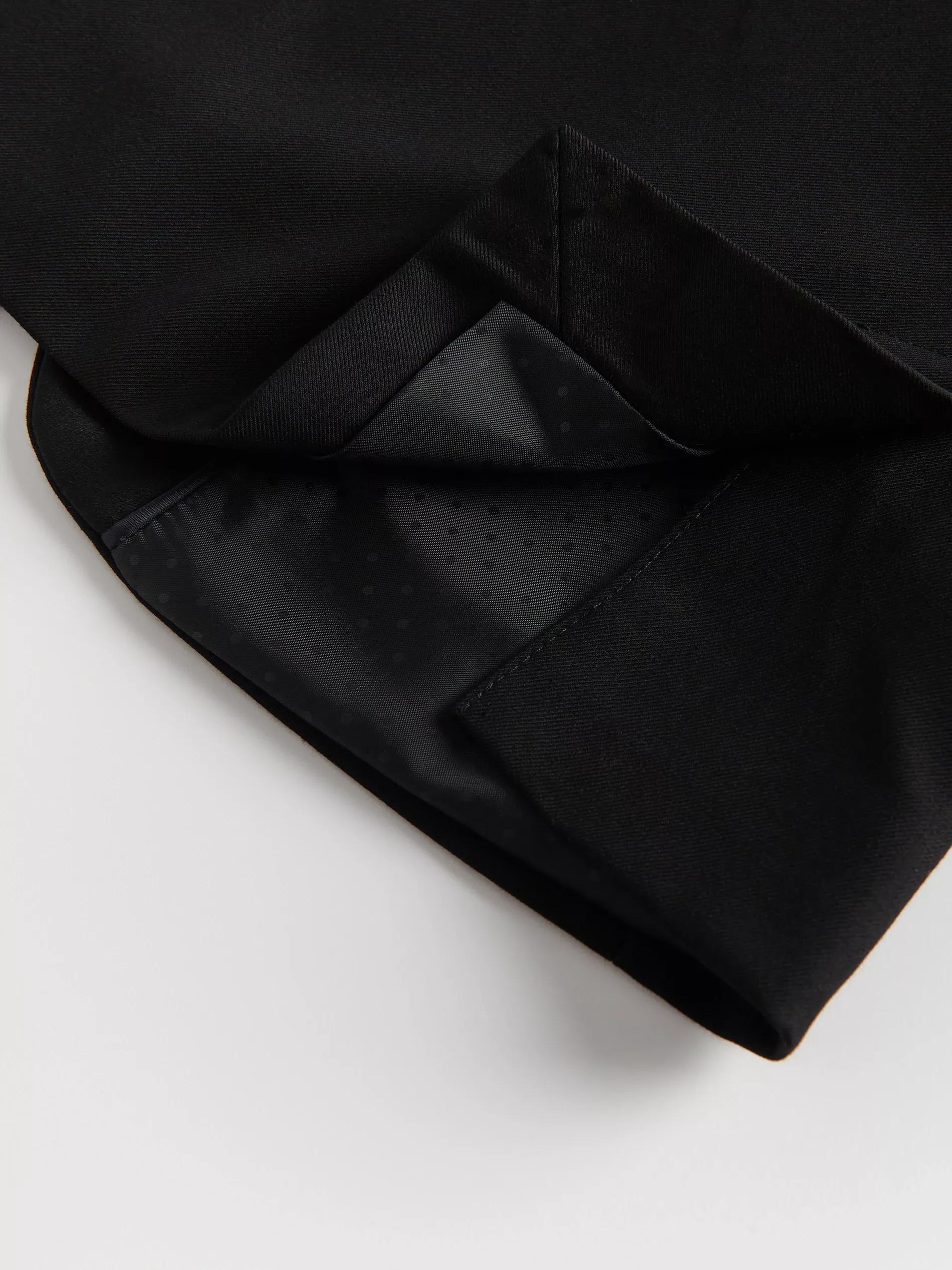 Black Viscose Blend Blazer, , large image number 1
