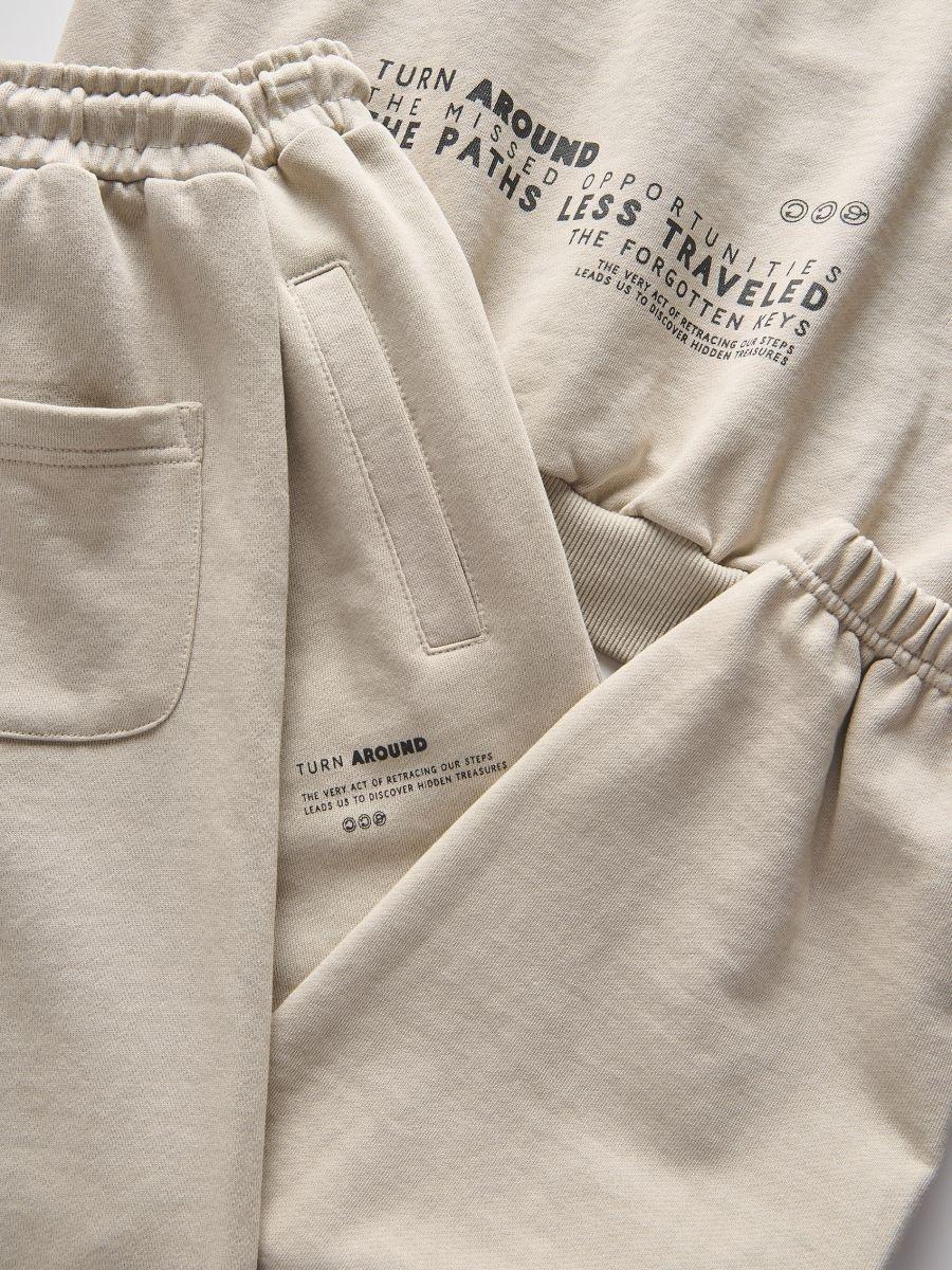 Beige High Cotton Content Suit, , large image number 1