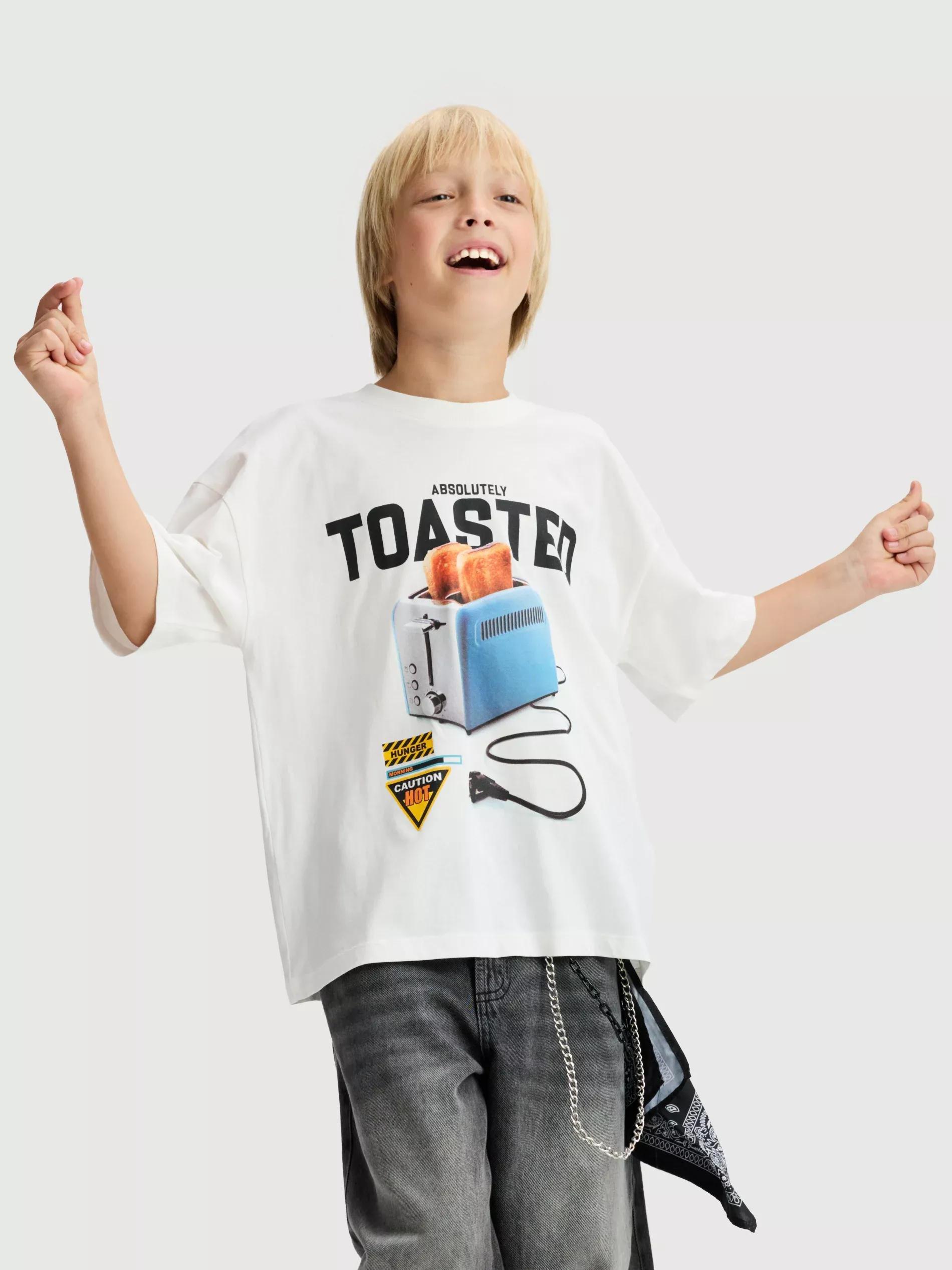 PASTEL PINK Cotton T-shirt with print, Pink, large image number 2