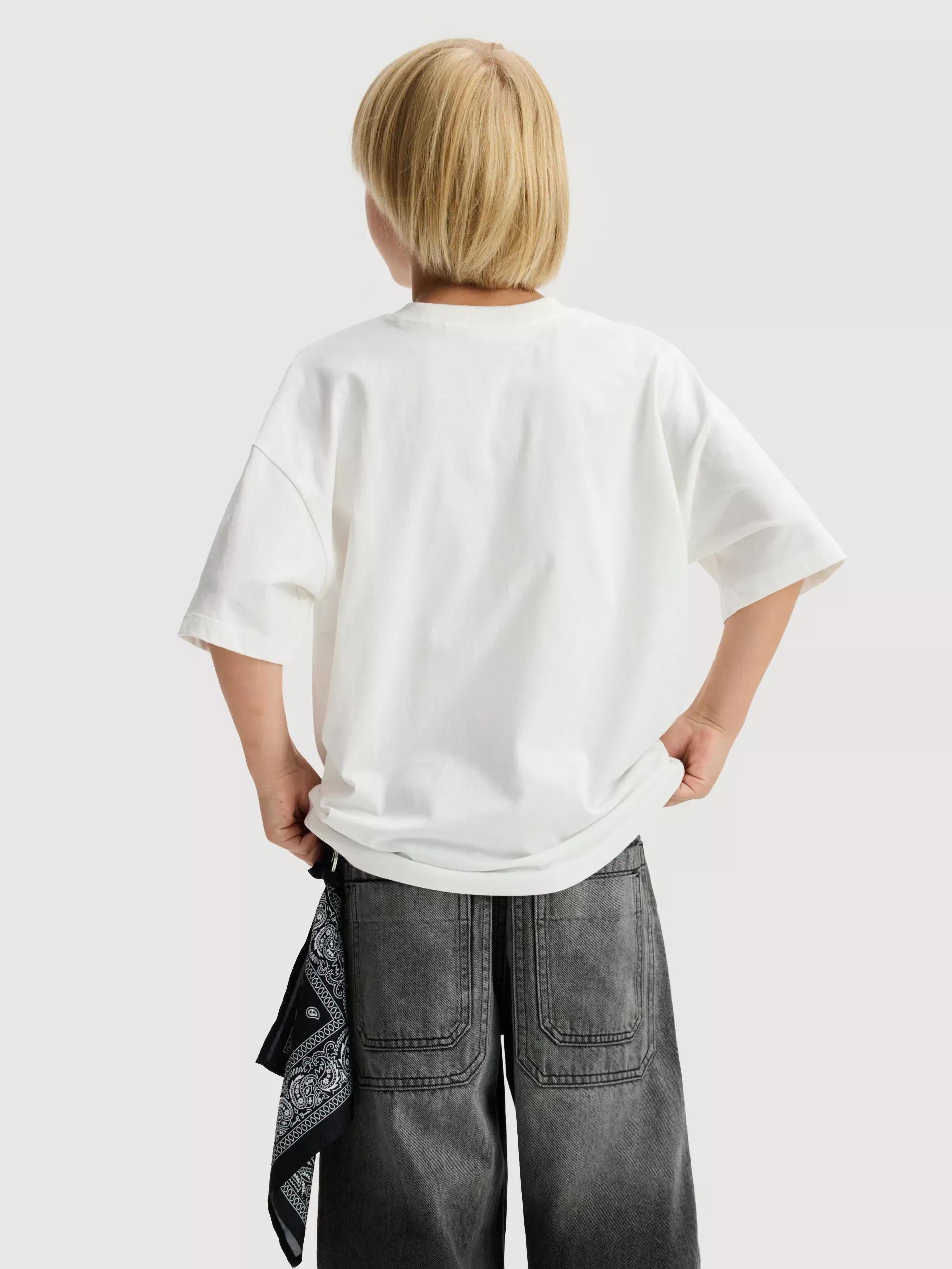 PASTEL PINK Cotton T-shirt with print, Pink, large image number 4