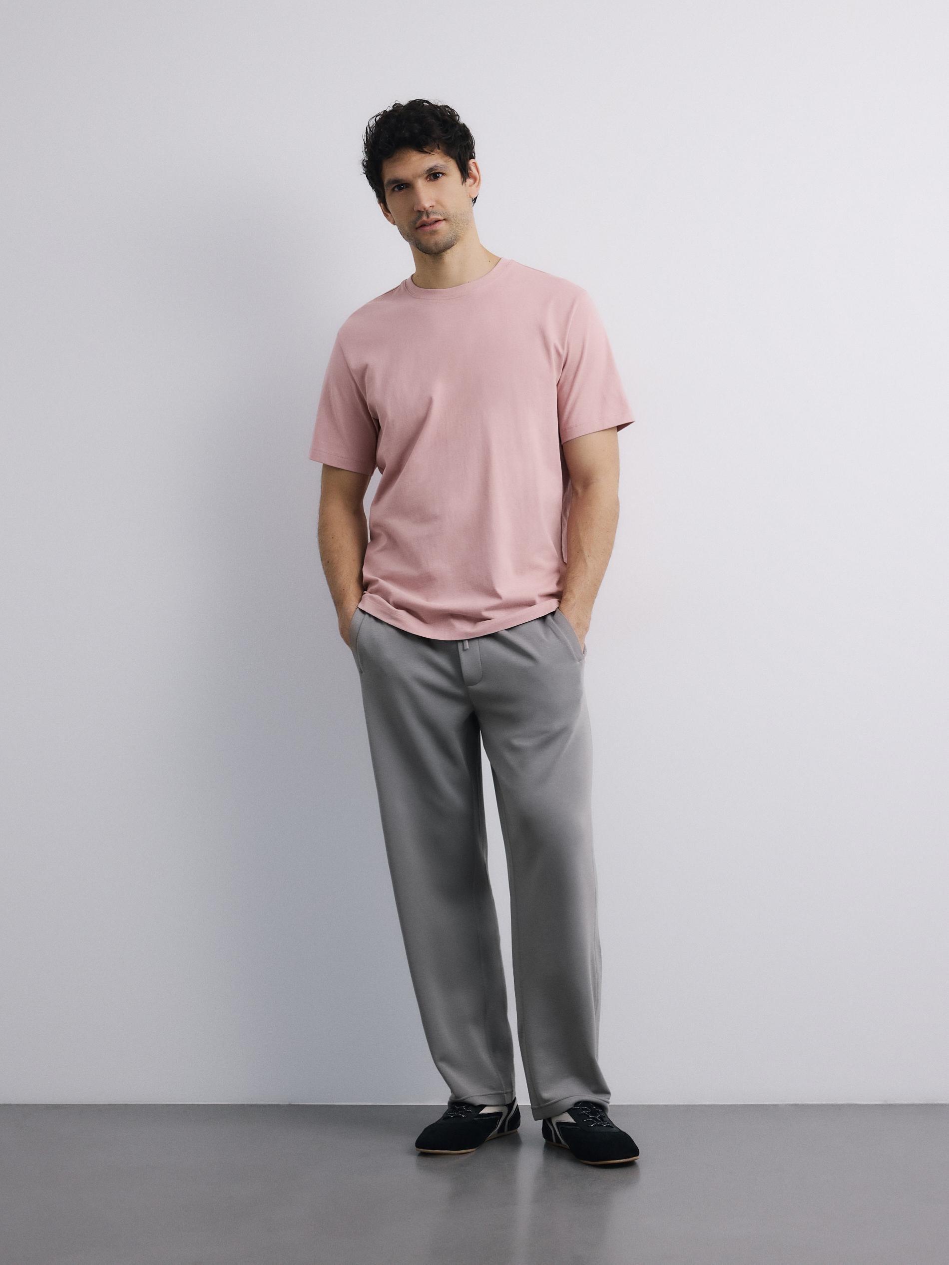 Pink Regular Fit Cotton T-Shirt, Purple, medium