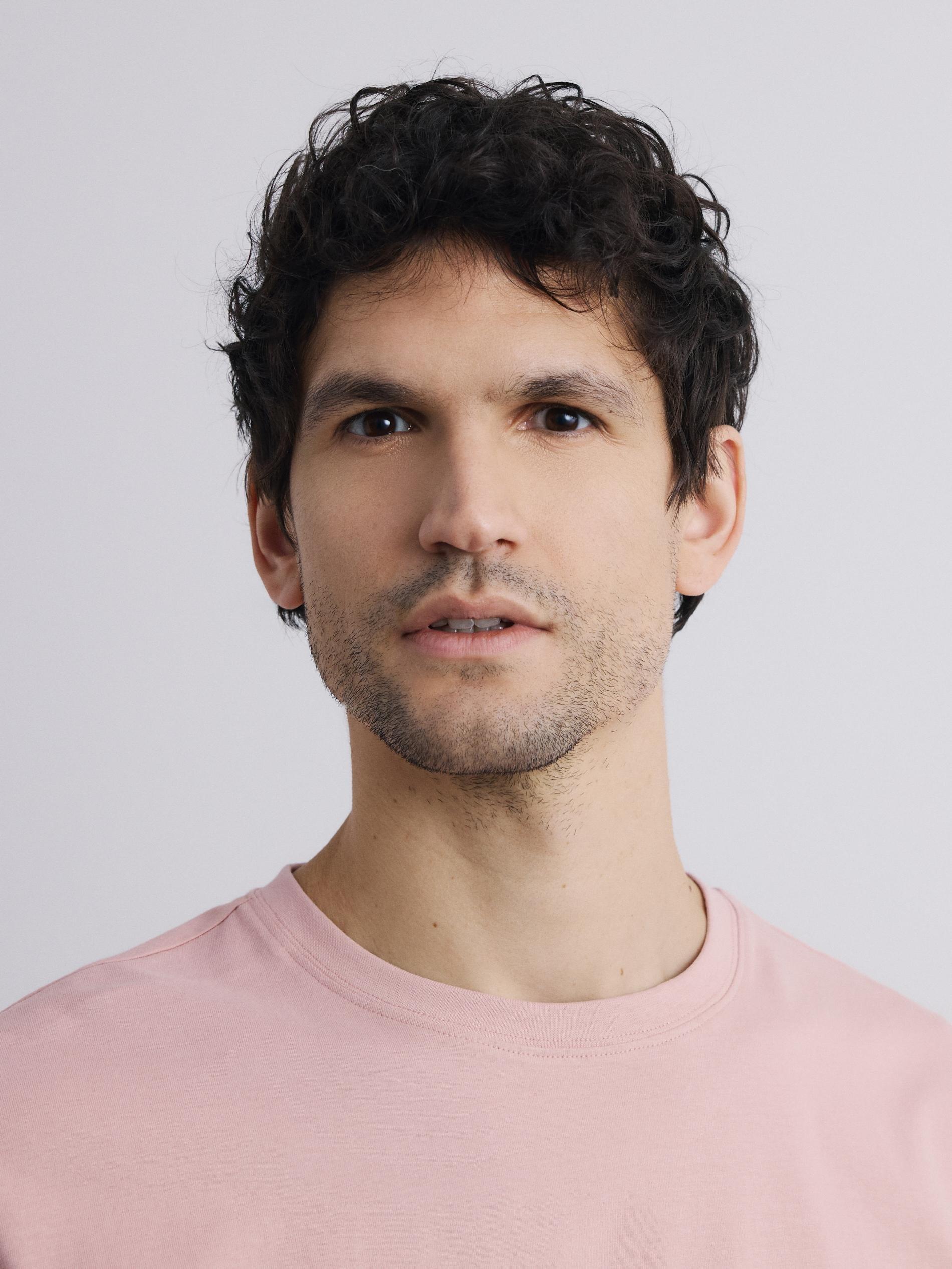 Pink Regular Fit Cotton T-Shirt, Purple, large image number 2