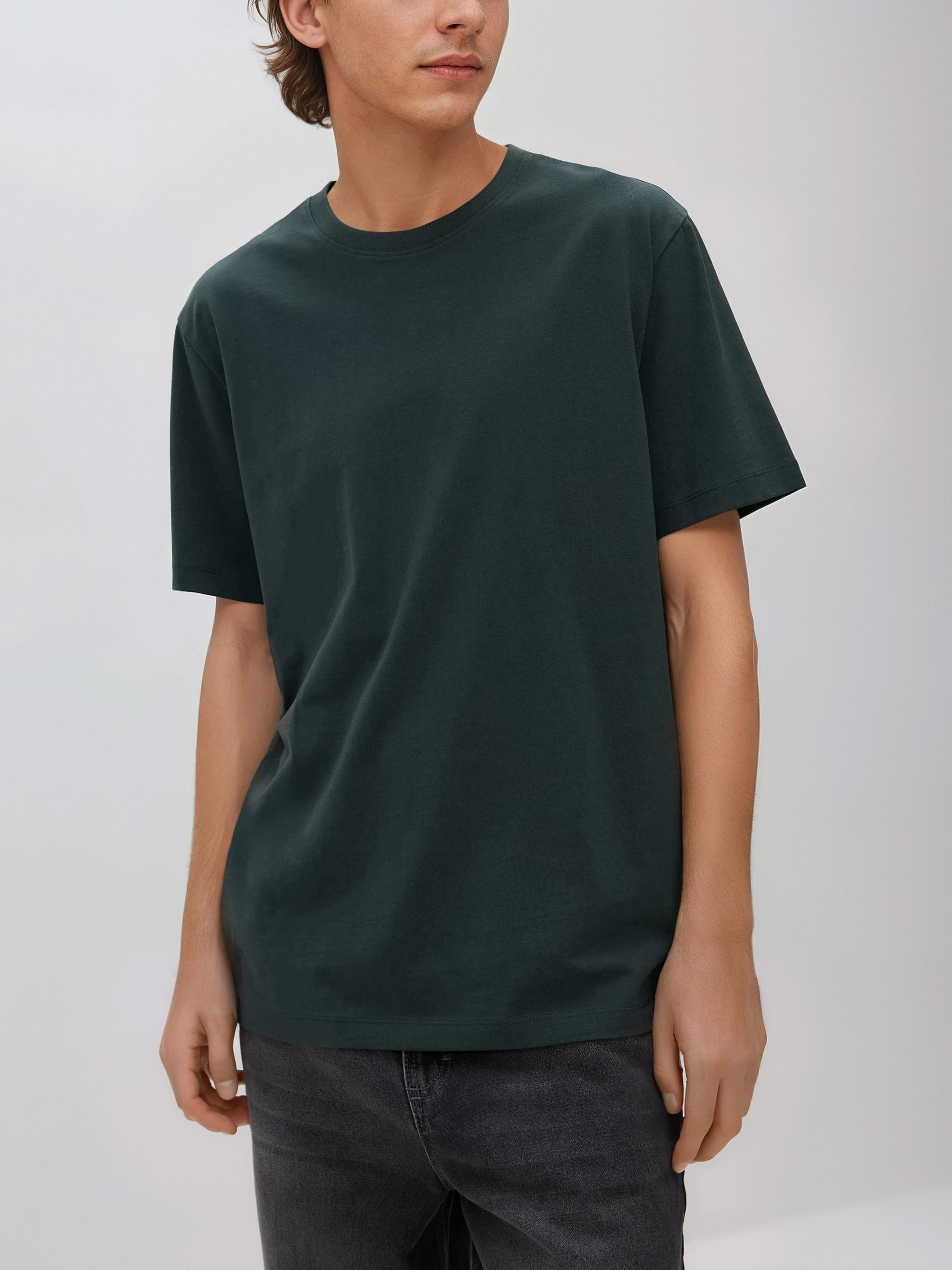 Green Regular Fit Cotton T-Shirt, Green, large image number 0