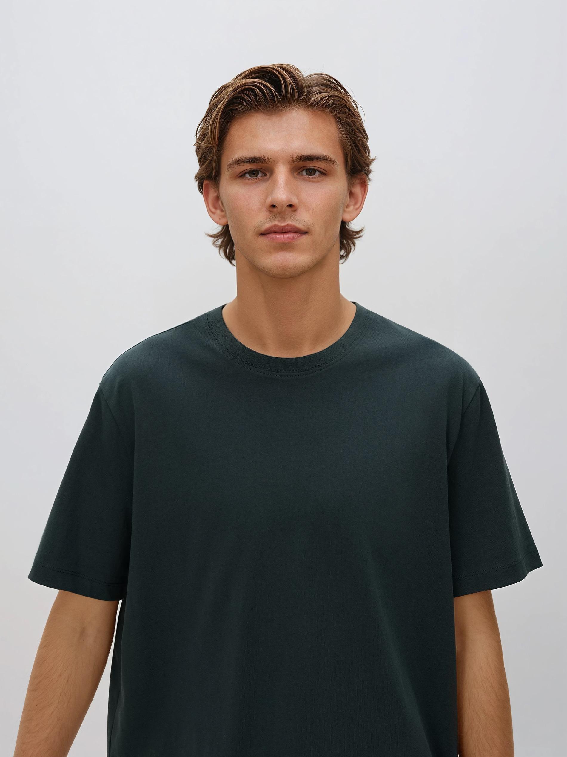 Green Regular Fit Cotton T-Shirt, Green, large image number 2