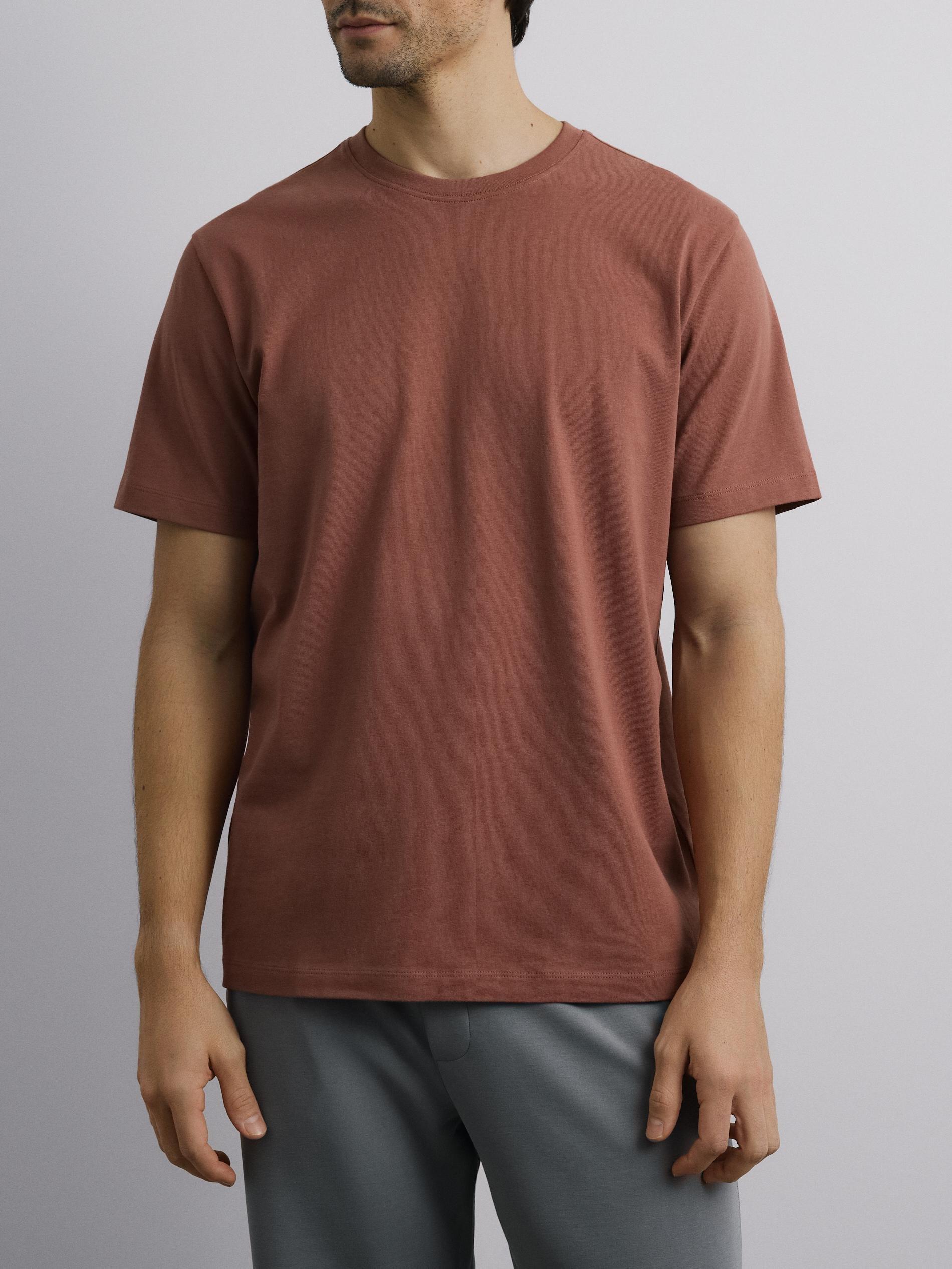 Brown Regular Fit Cotton T-Shirt, Brown, large image number 1