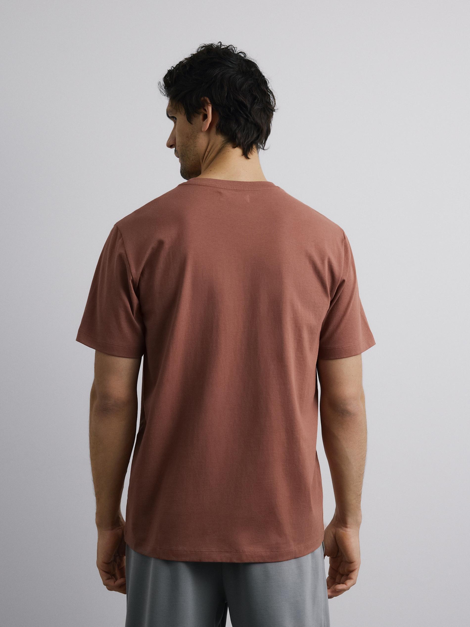Brown Regular Fit Cotton T-Shirt, Brown, large image number 3