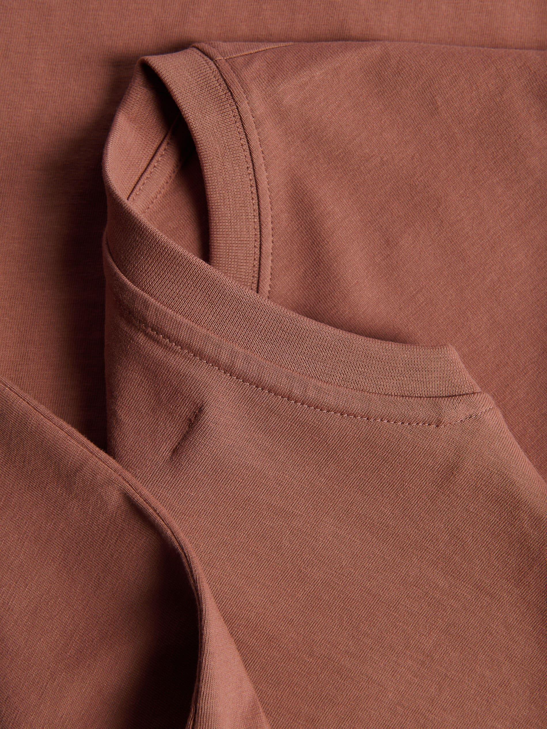 Brown Regular Fit Cotton T-Shirt, Brown, large image number 5