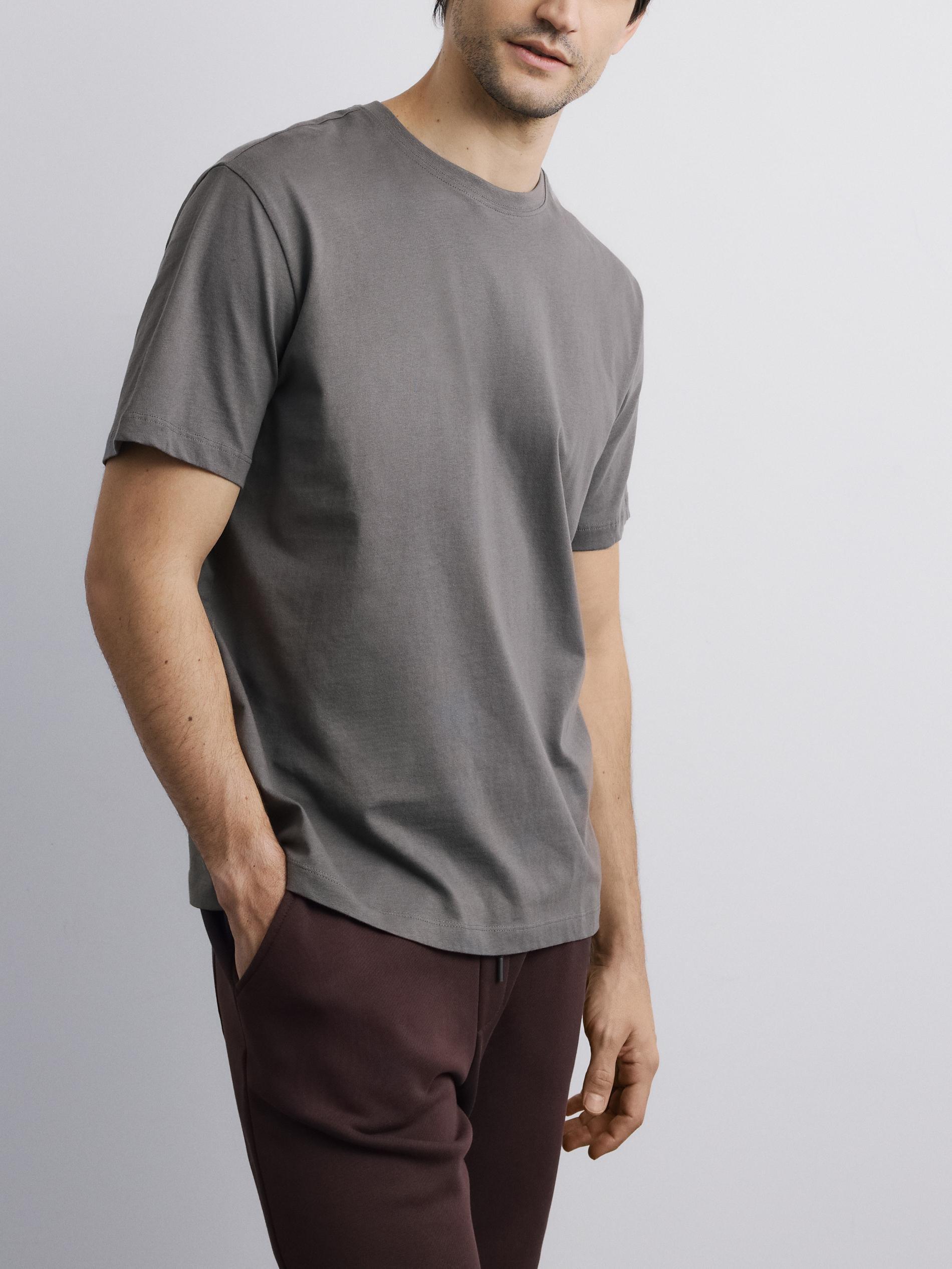 Grey Regular Fit Cotton T-Shirt, Grey, large image number 1