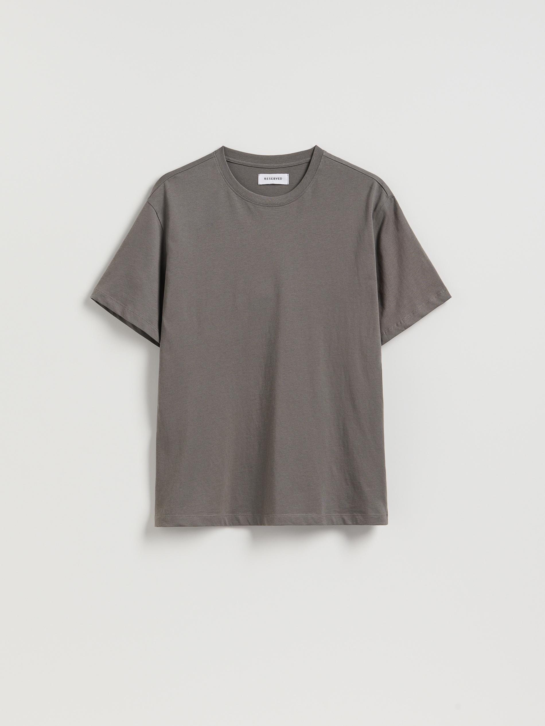 Grey Regular Fit Cotton T-Shirt, Grey, large image number 4