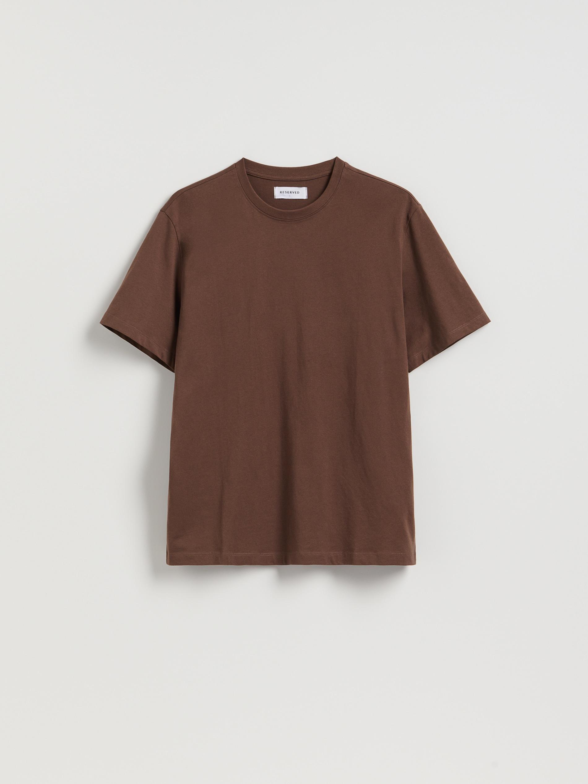 Brown Regular Fit Cotton T-Shirt, Brown, large image number 0