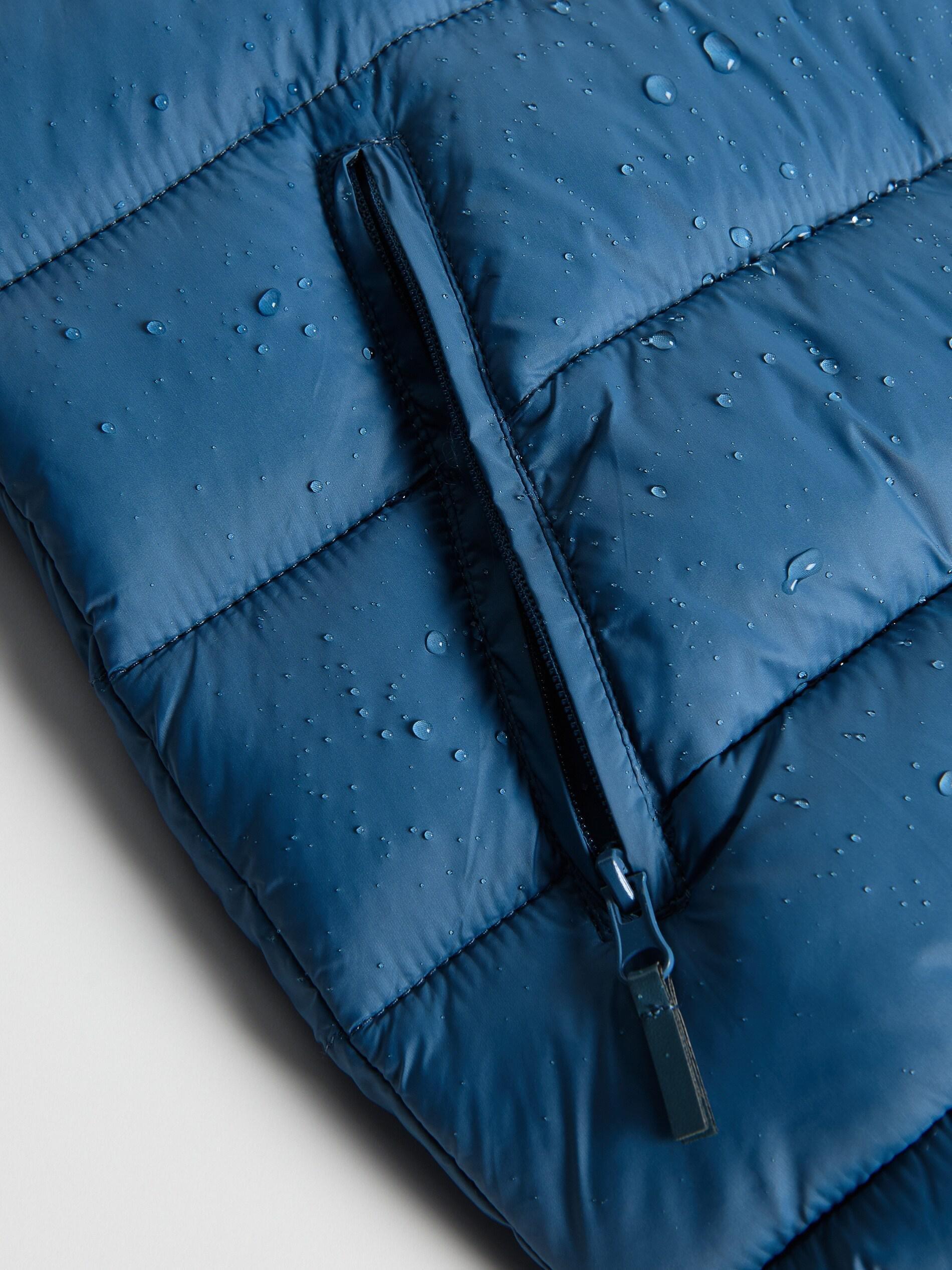 Navy Quilted Jacket, Kids Boys, Blue, large image number 1