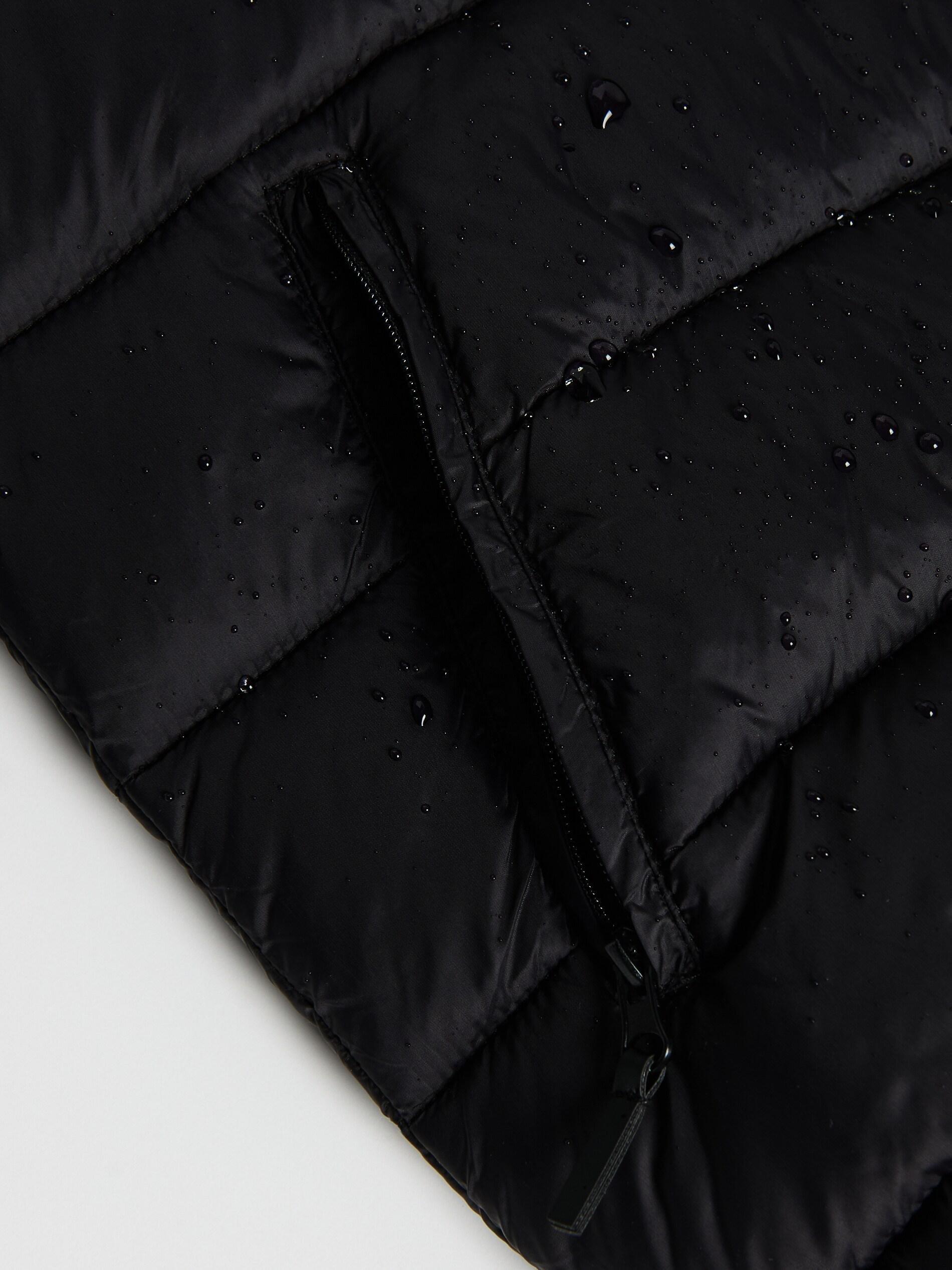 Black Quilted Jacket, Kids Boys, Black, large image number 1