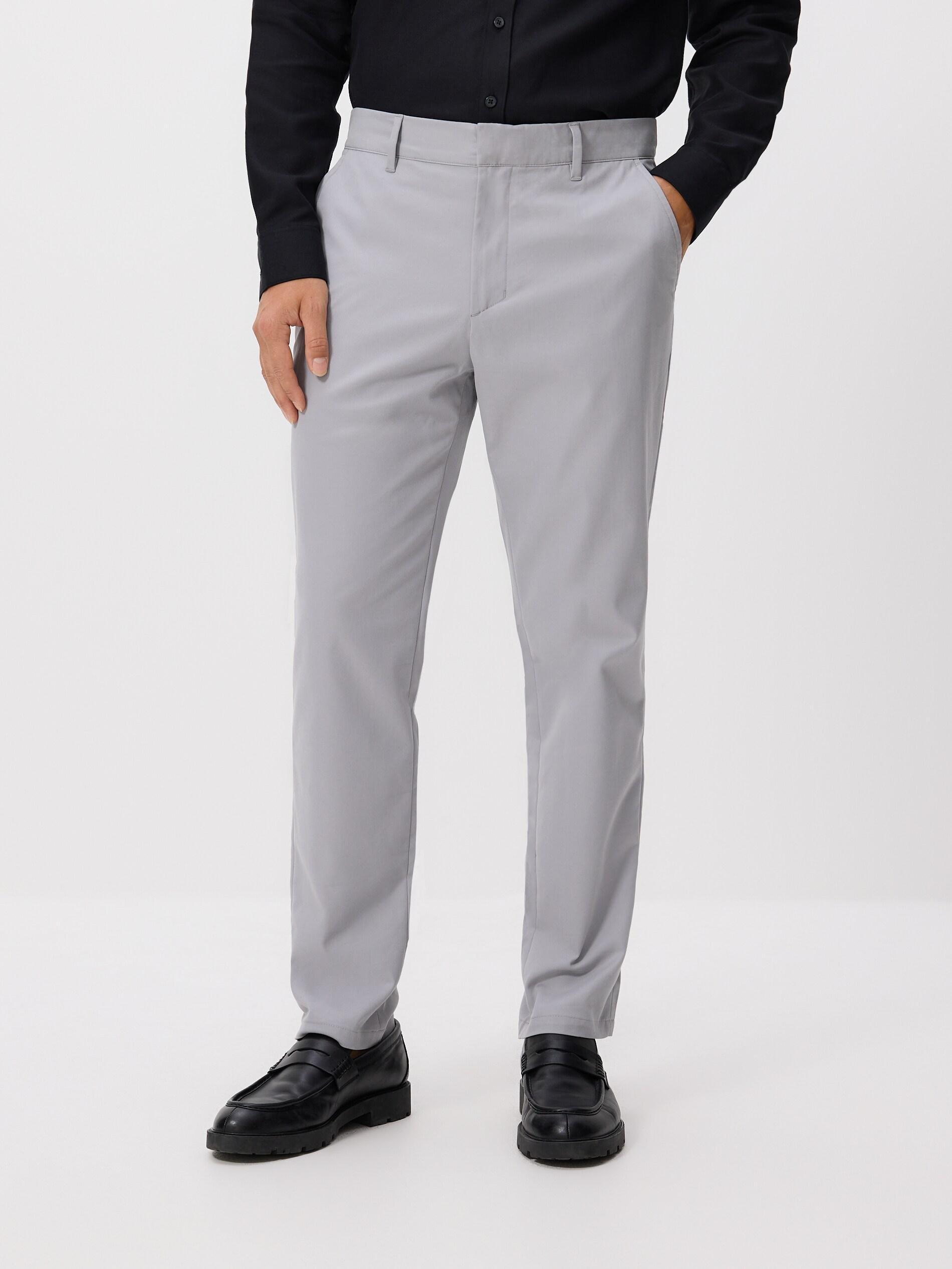 Grey Chino Slim Fit Trousers, Light grey, medium