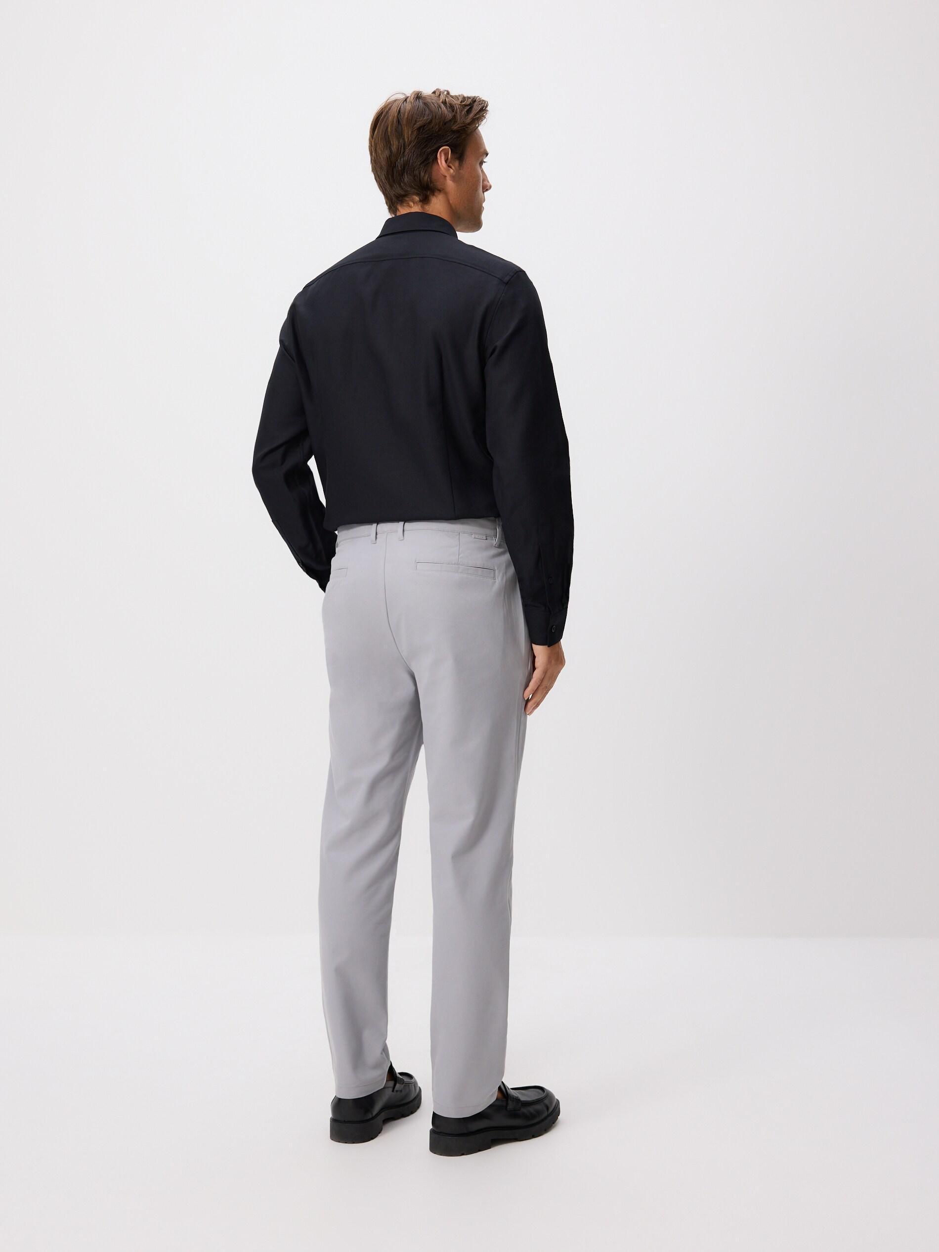 Grey Chino Slim Fit Trousers, Light grey, large image number 3