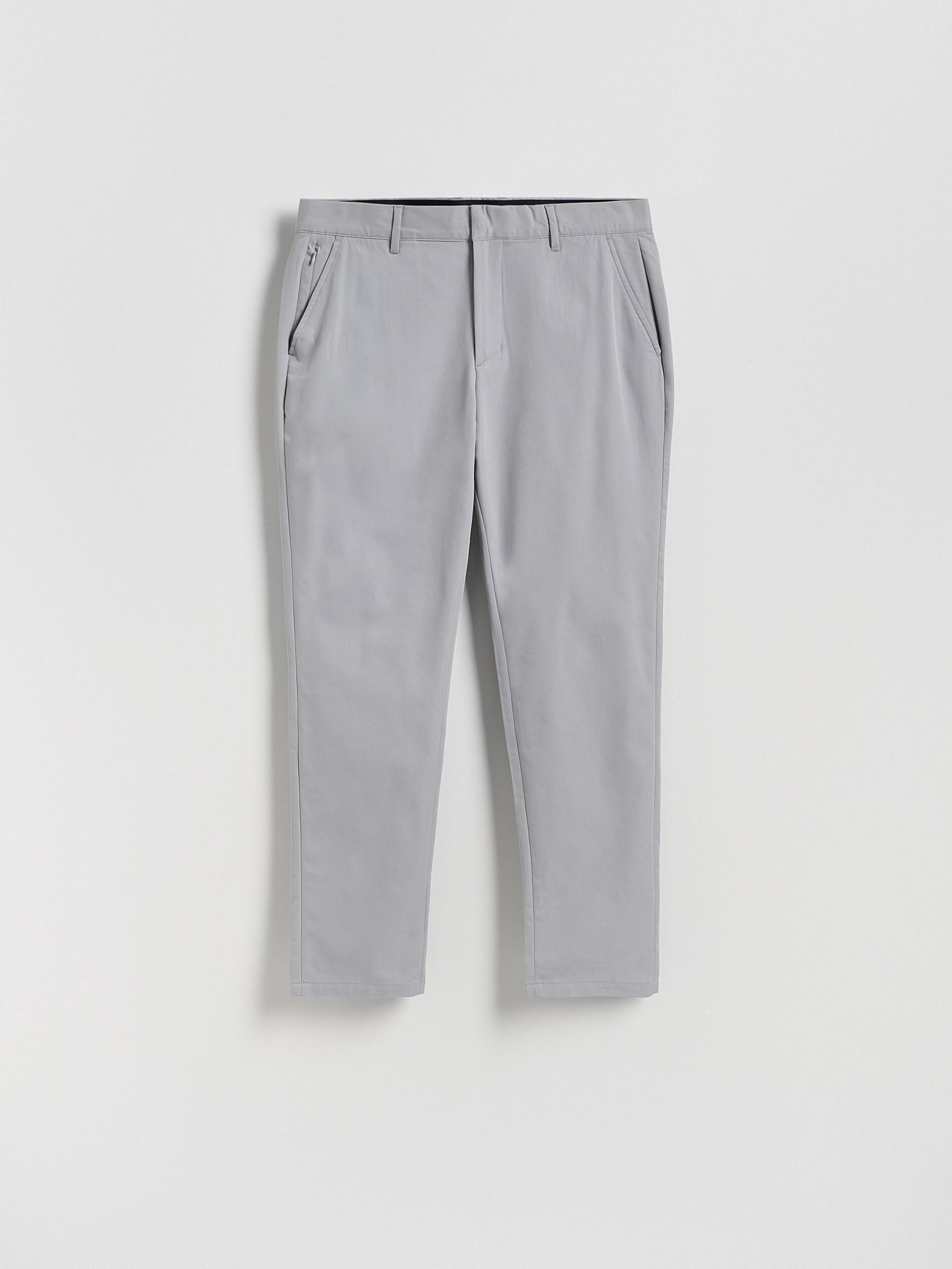 Grey Chino Slim Fit Trousers, Light grey, large image number 4