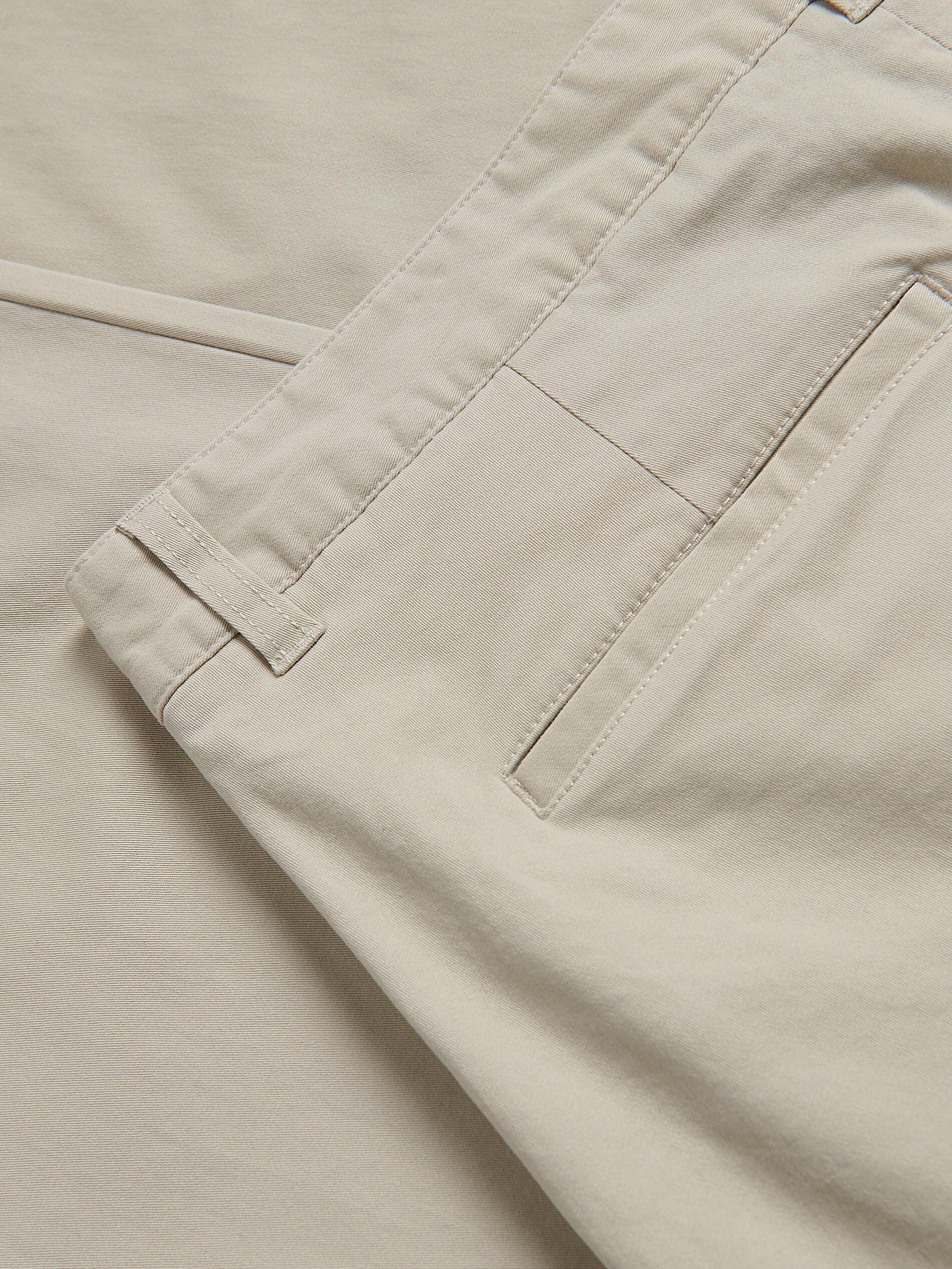 Beige Cotton Rich Carrot Trousers, Beige, large image number 5