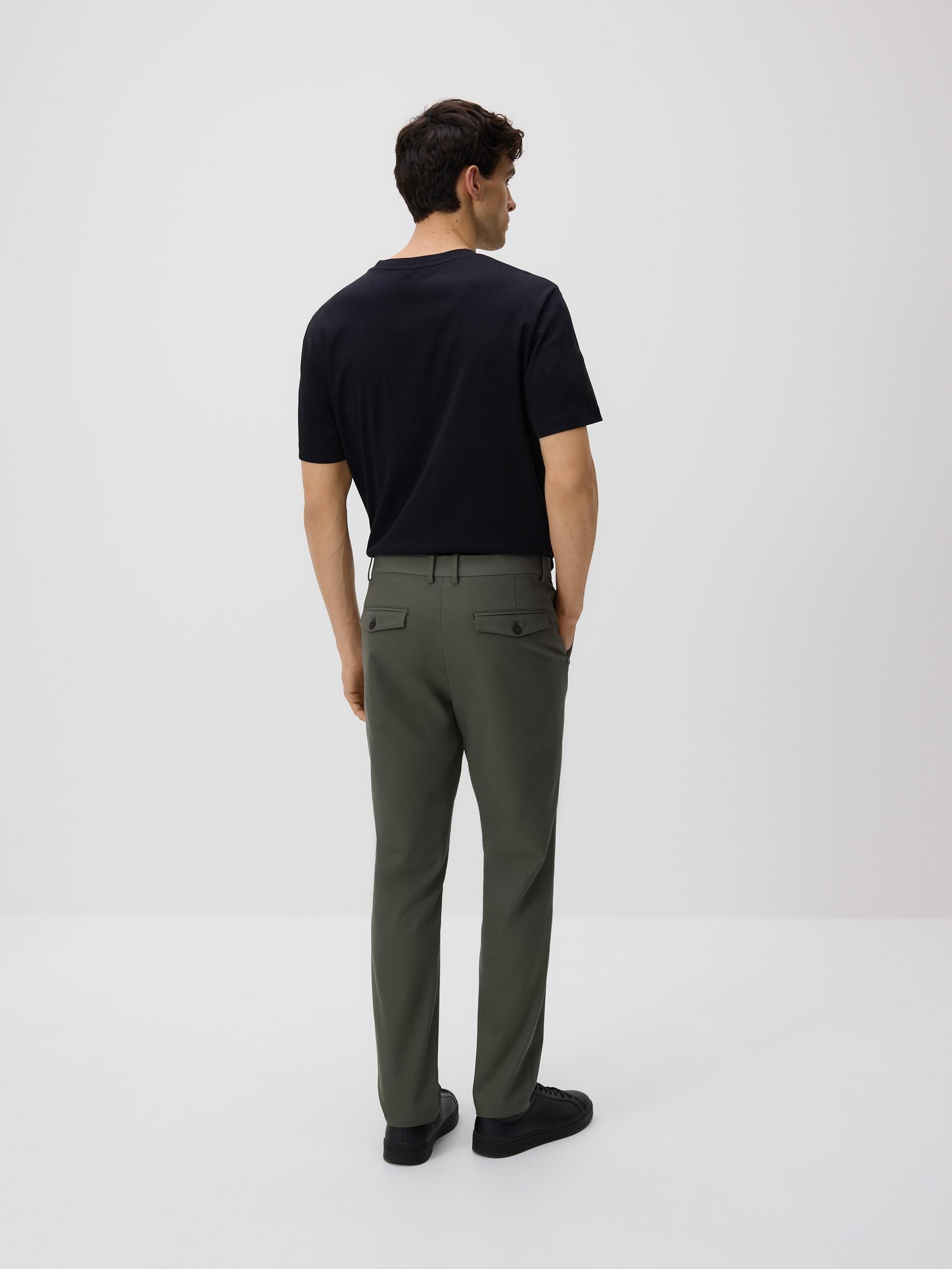 Green Chino Slim Fit Trousers, Green, large image number 3