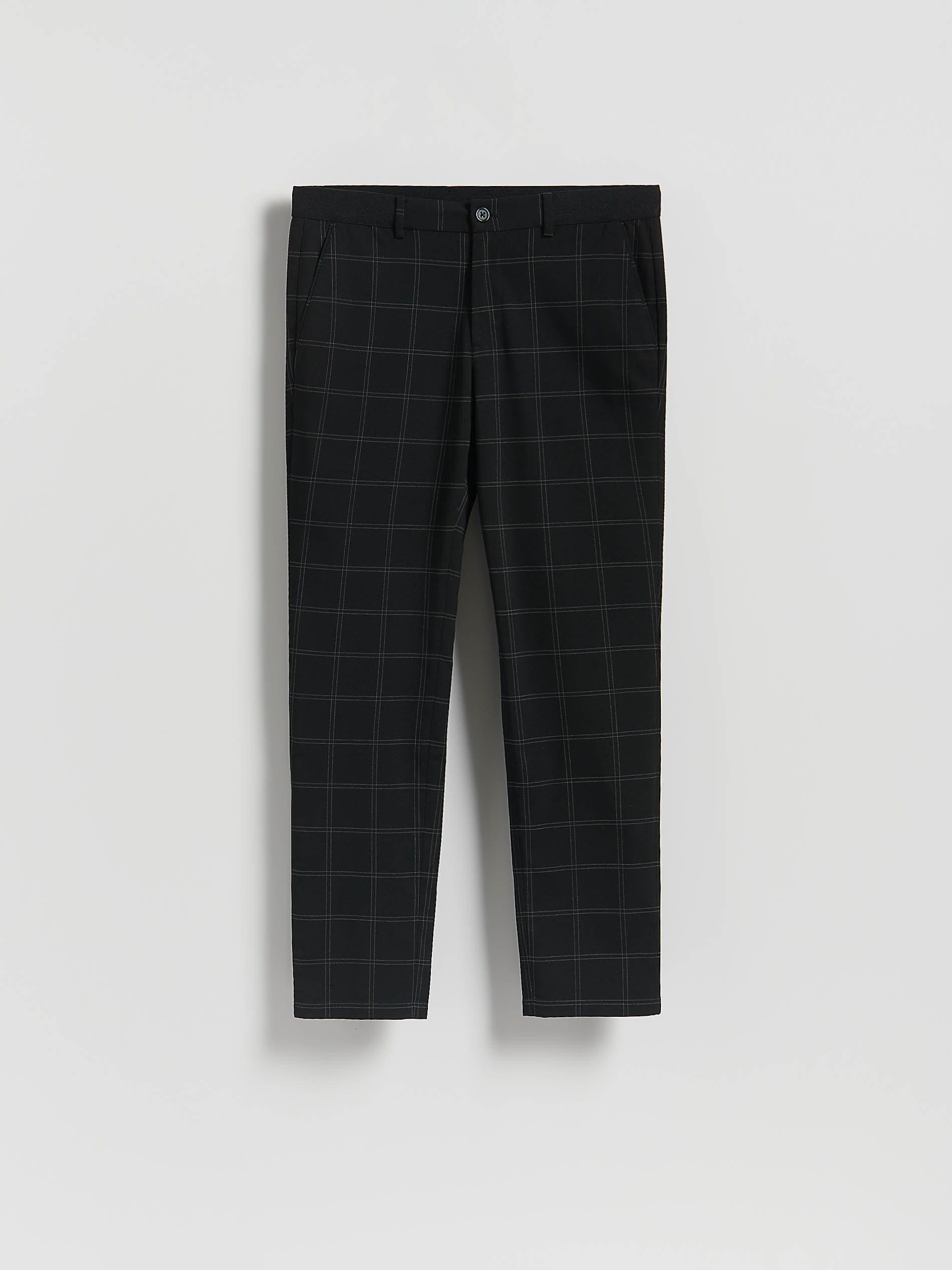 Black Chino Slim Fit Trousers, Black, large image number 3