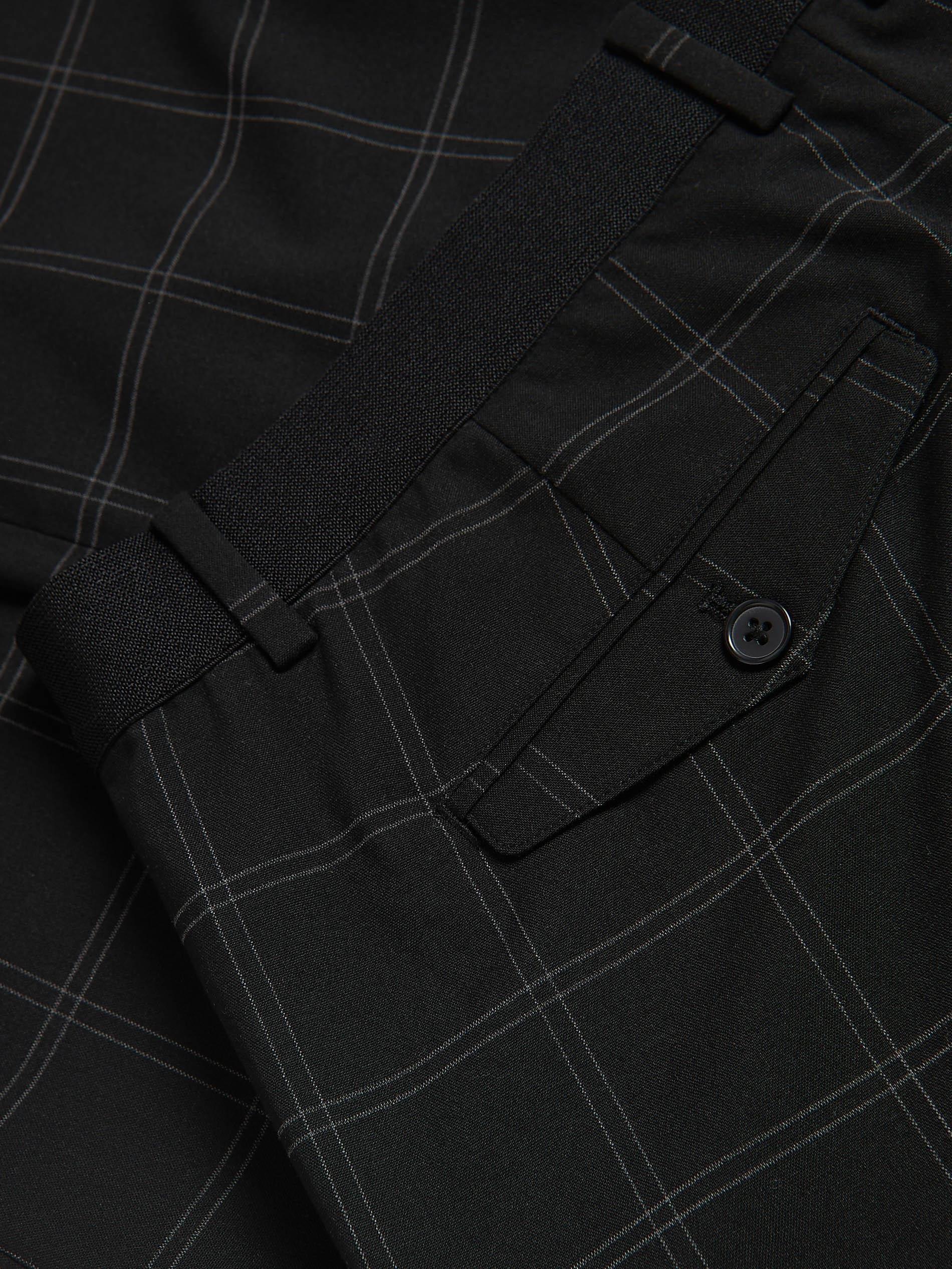 Black Chino Slim Fit Trousers, Black, large image number 4