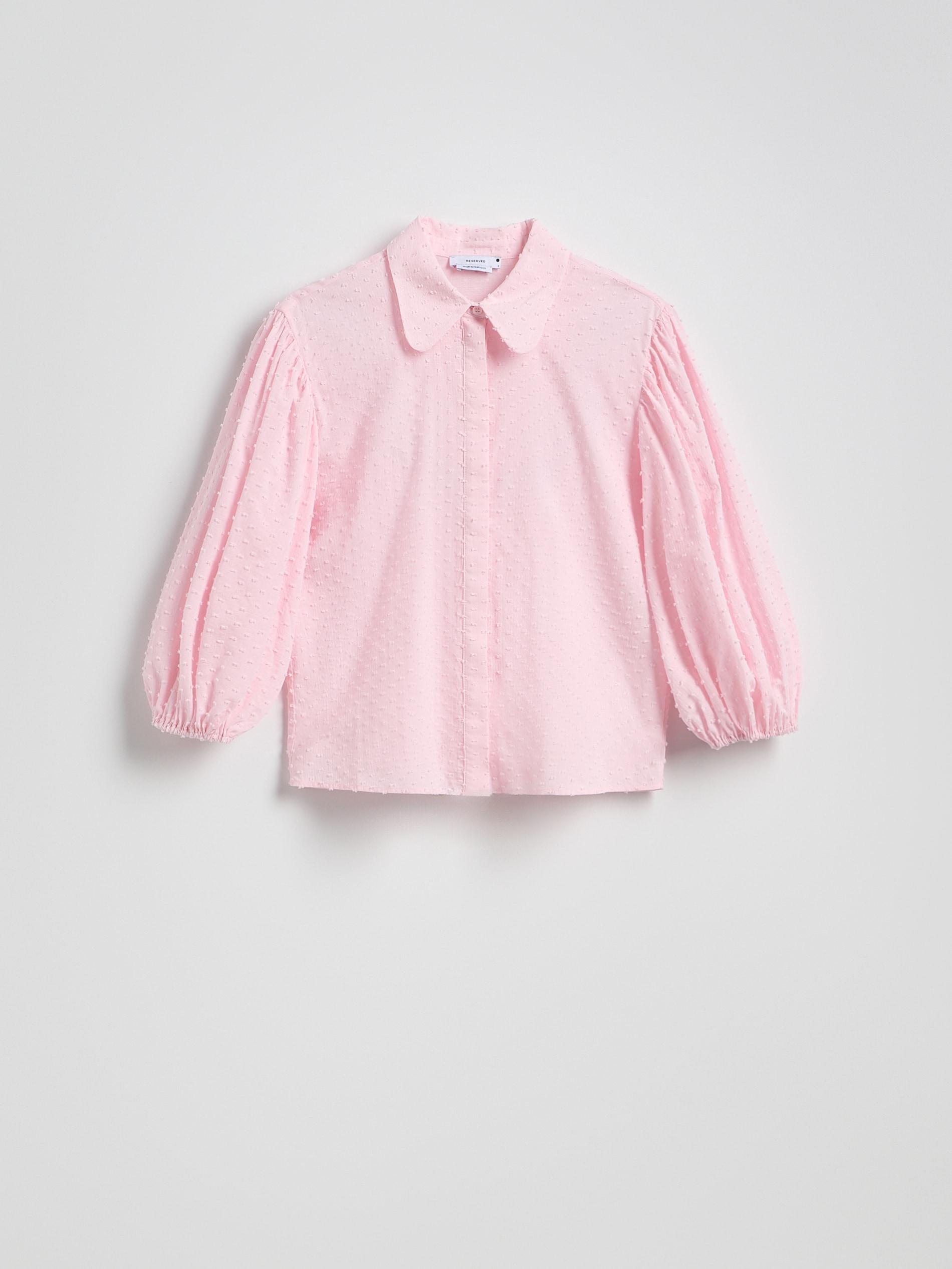 Pink Shirt With Puffy Sleeves, Pink, large image number 4