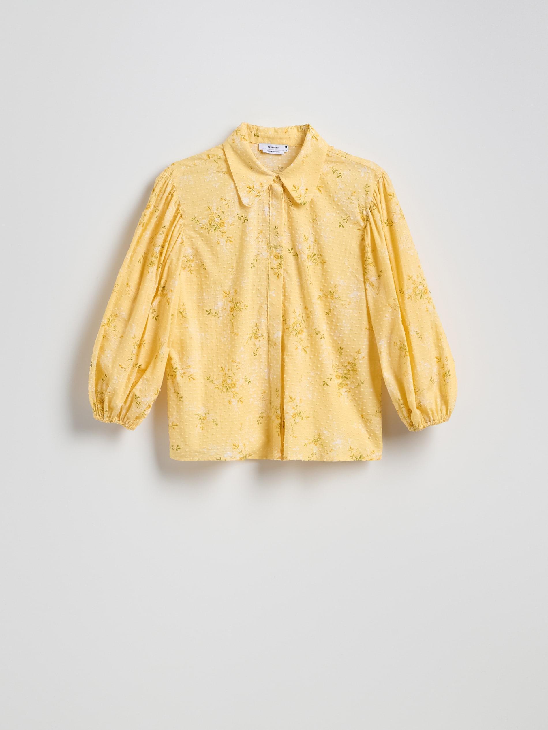 Yellow Shirt With Puffy Sleeves, , large image number 0
