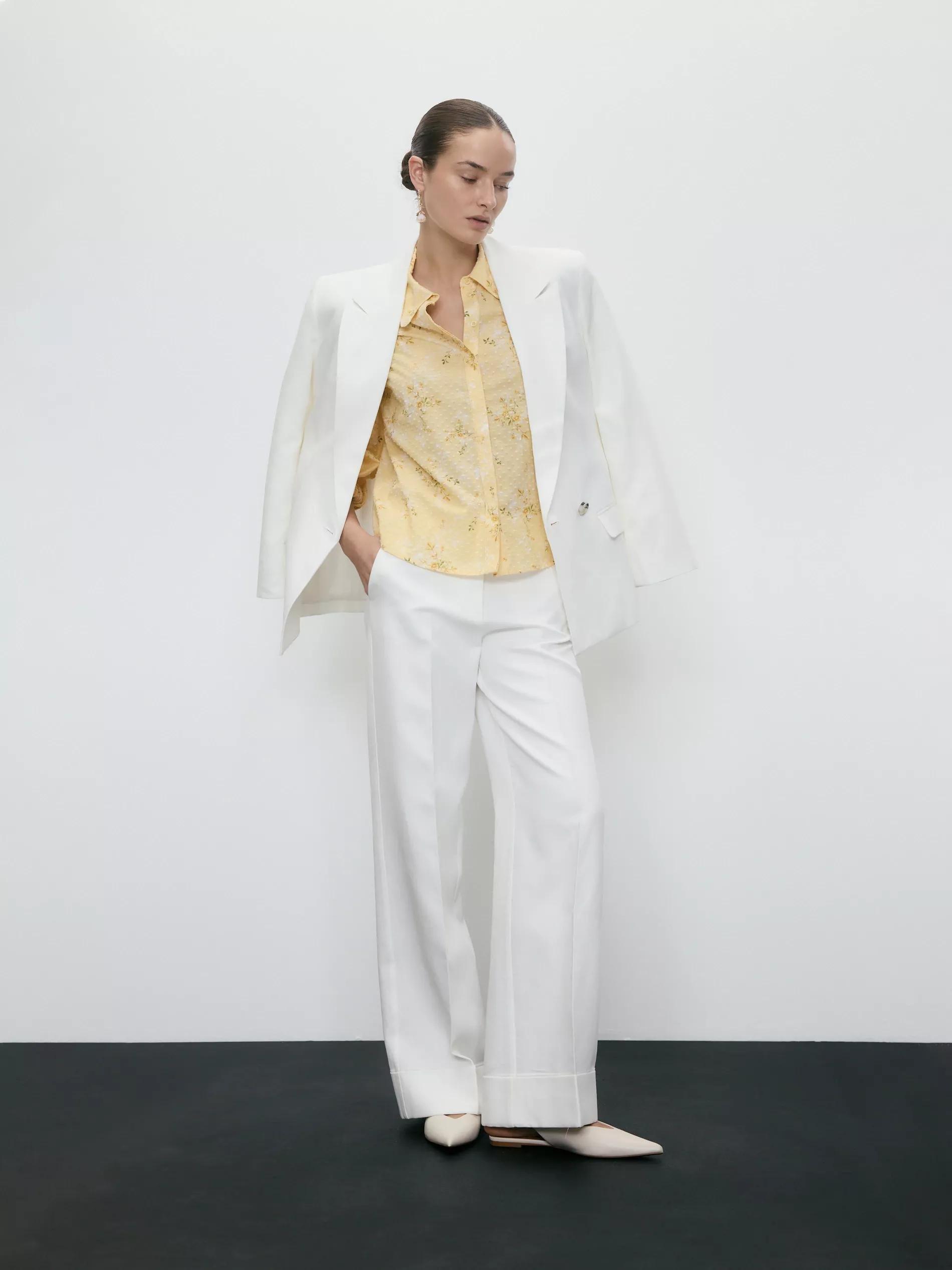 Yellow Shirt With Puffy Sleeves, , large image number 3