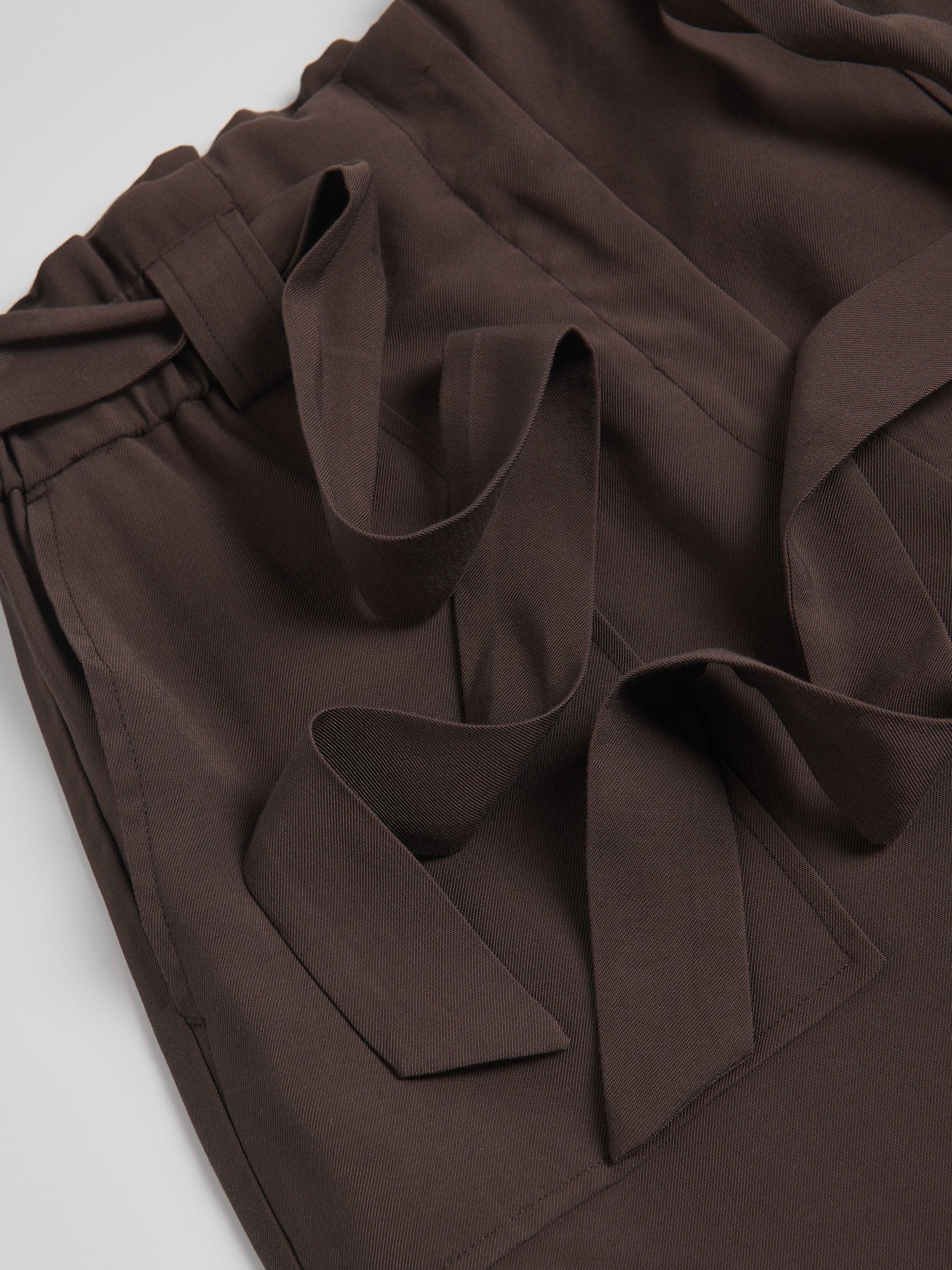 Brown Shorts With Tie, , large image number 5