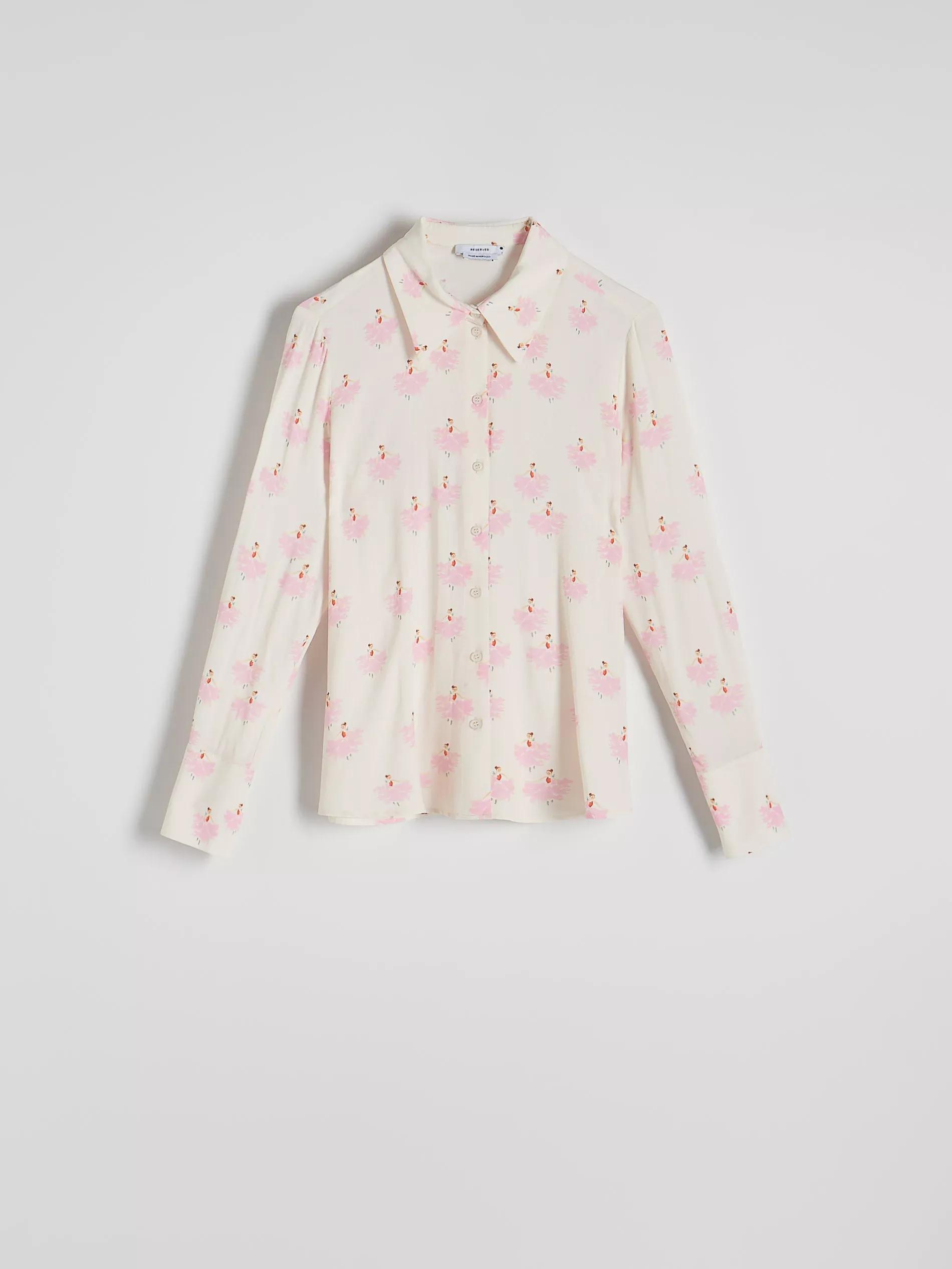 Multicolour Patterned Viscose Shirt, , large image number 5