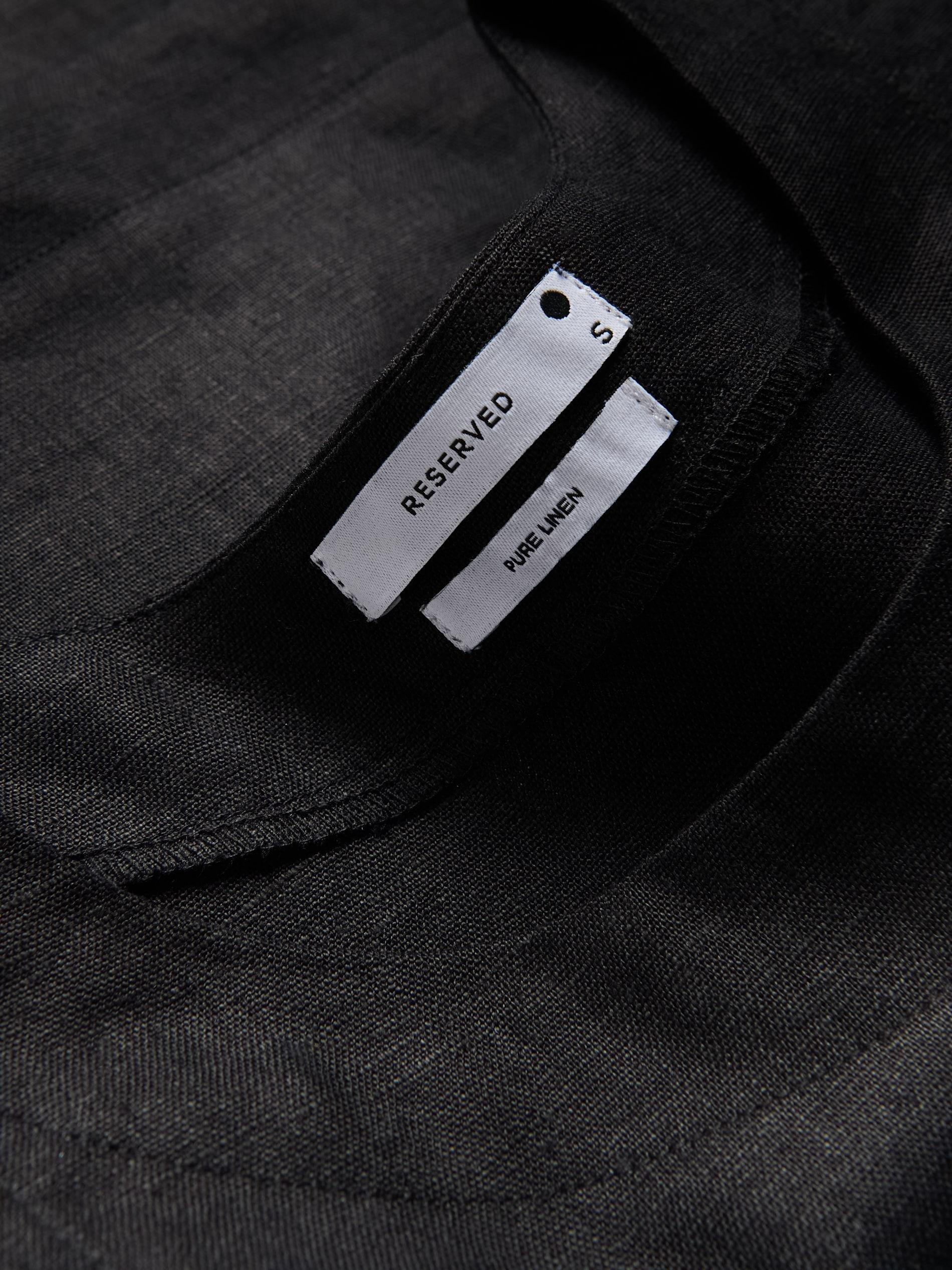 Black Linen Top, , large image number 4