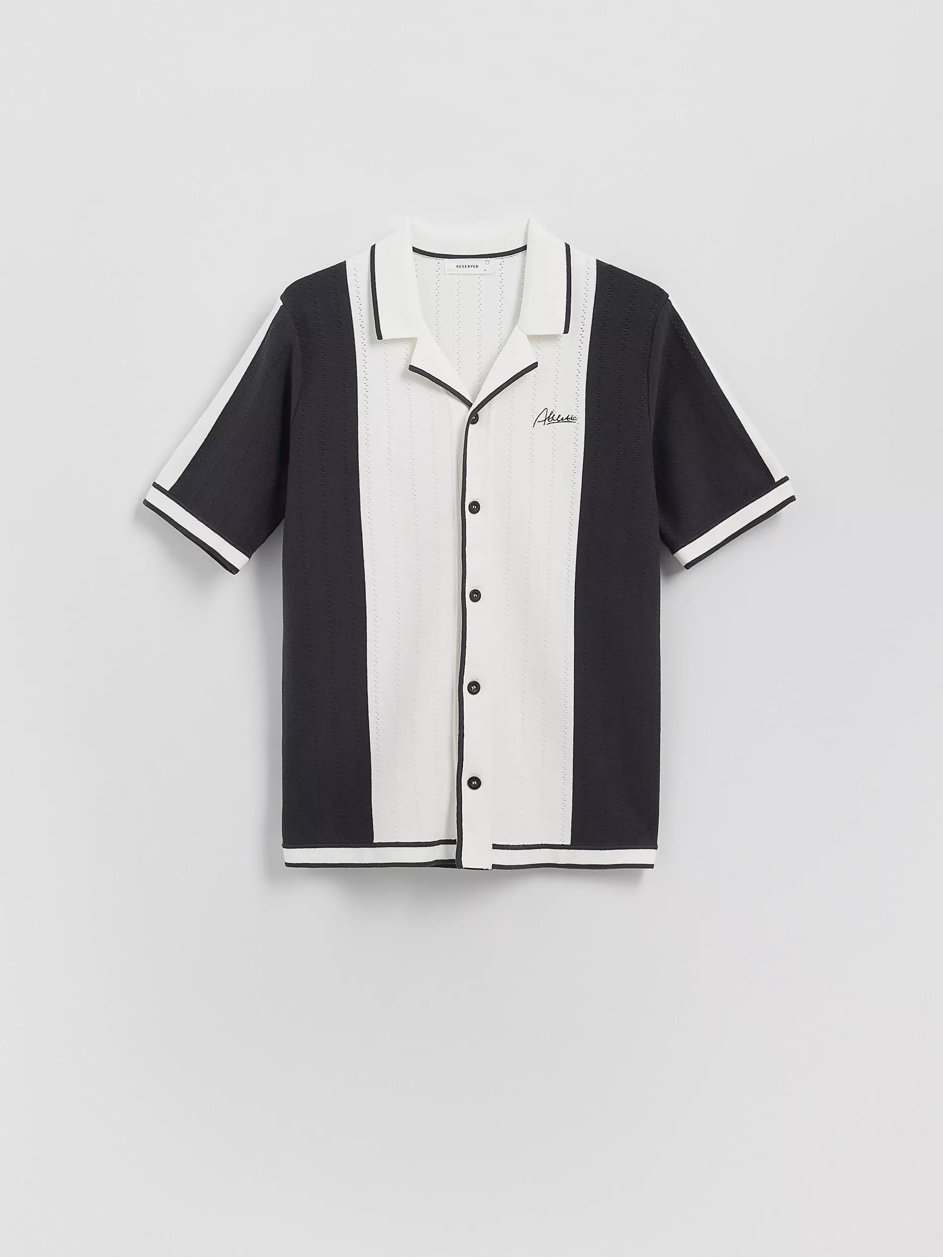 BLACK Short-sleeved sweater, , large image number 1