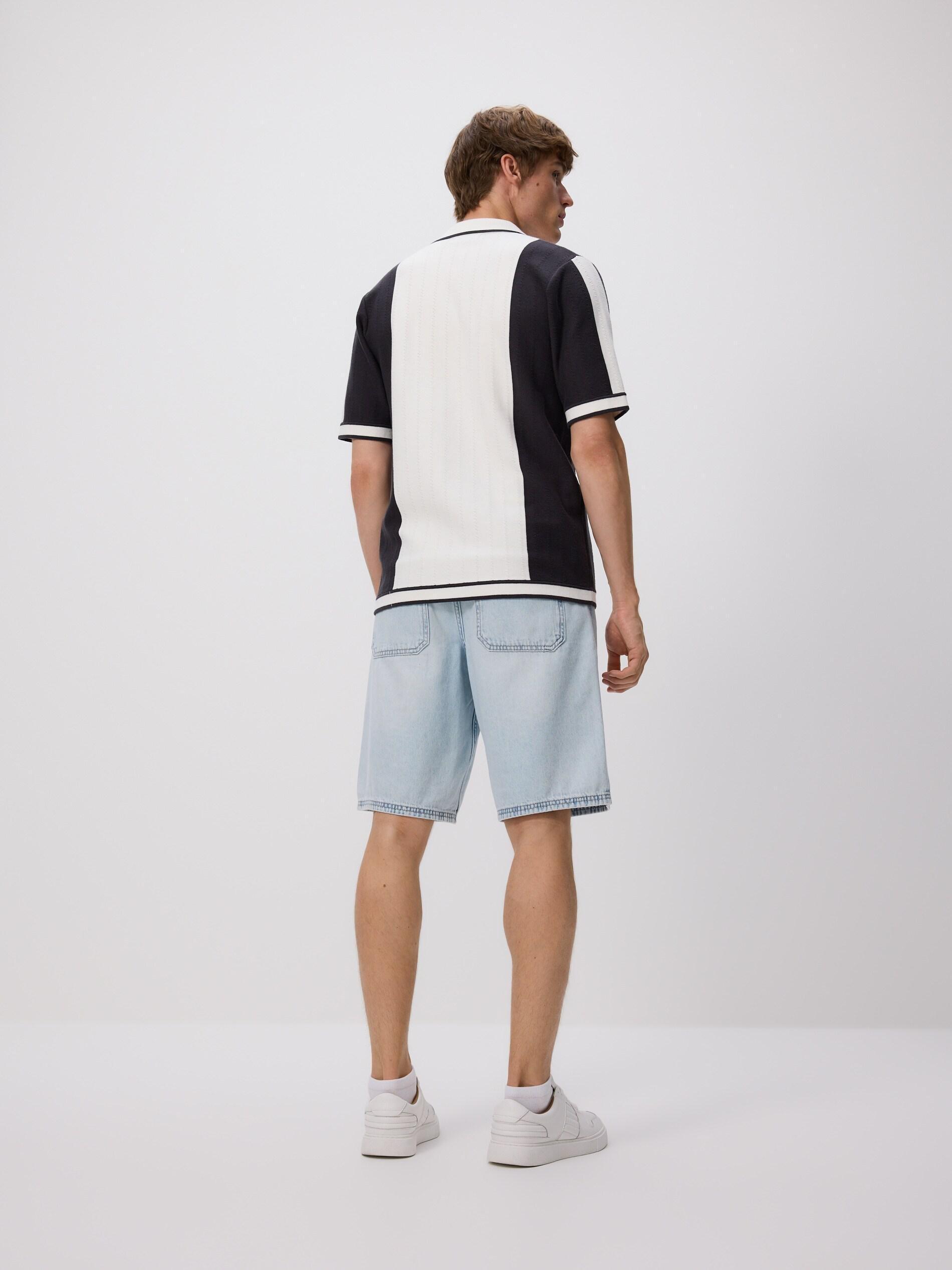BLACK Short-sleeved sweater, Black, large image number 3