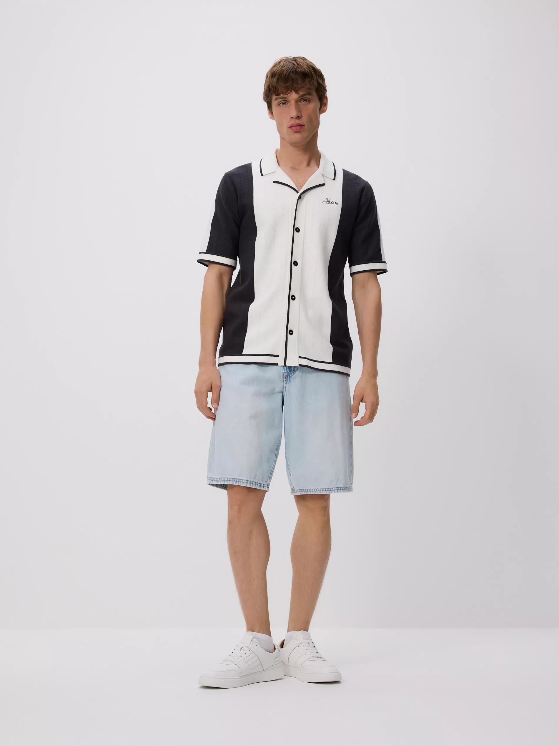 BLACK Short-sleeved sweater, , large image number 5
